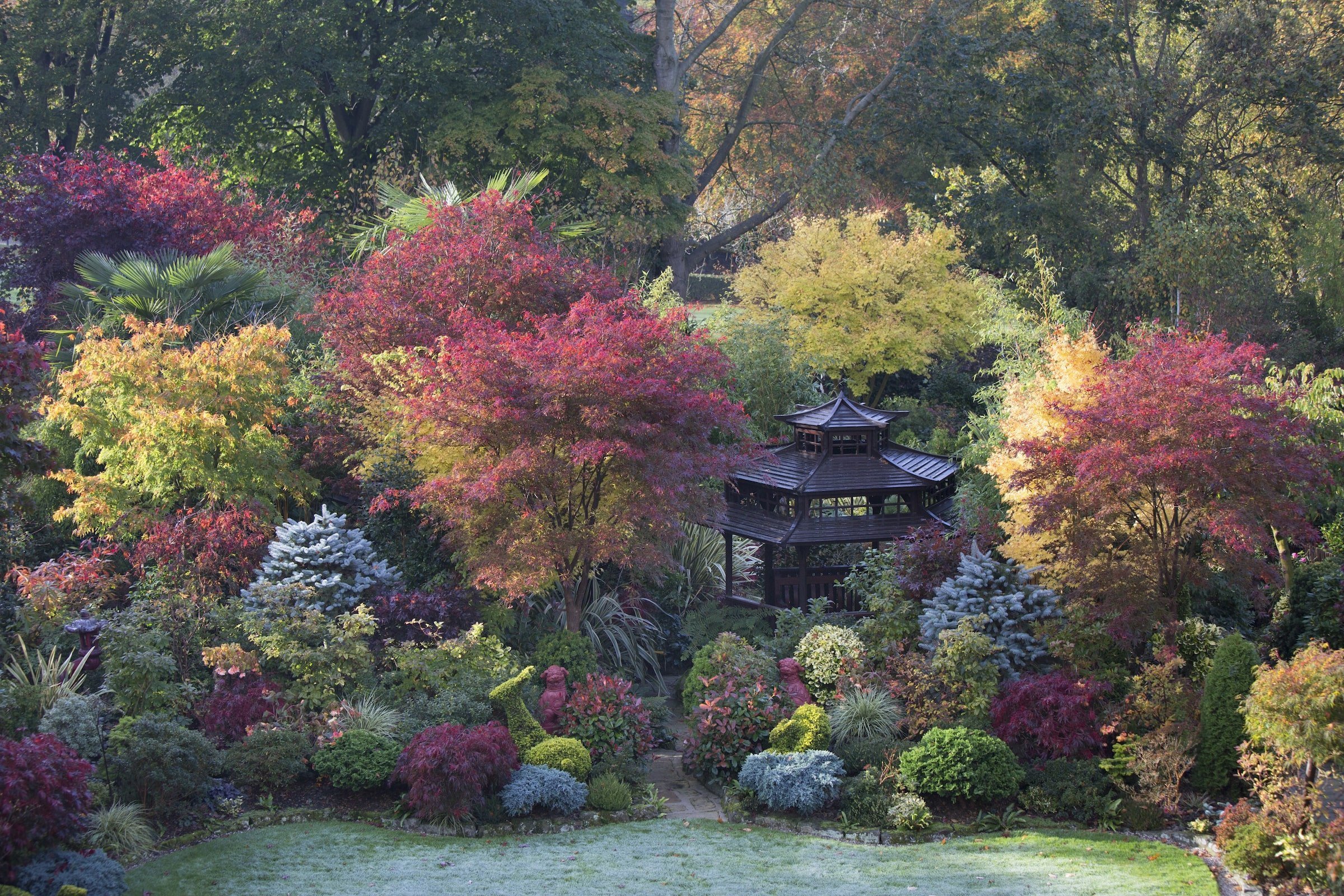 Oceňovaná zahrada hraje všemi odstíny podzimních barev