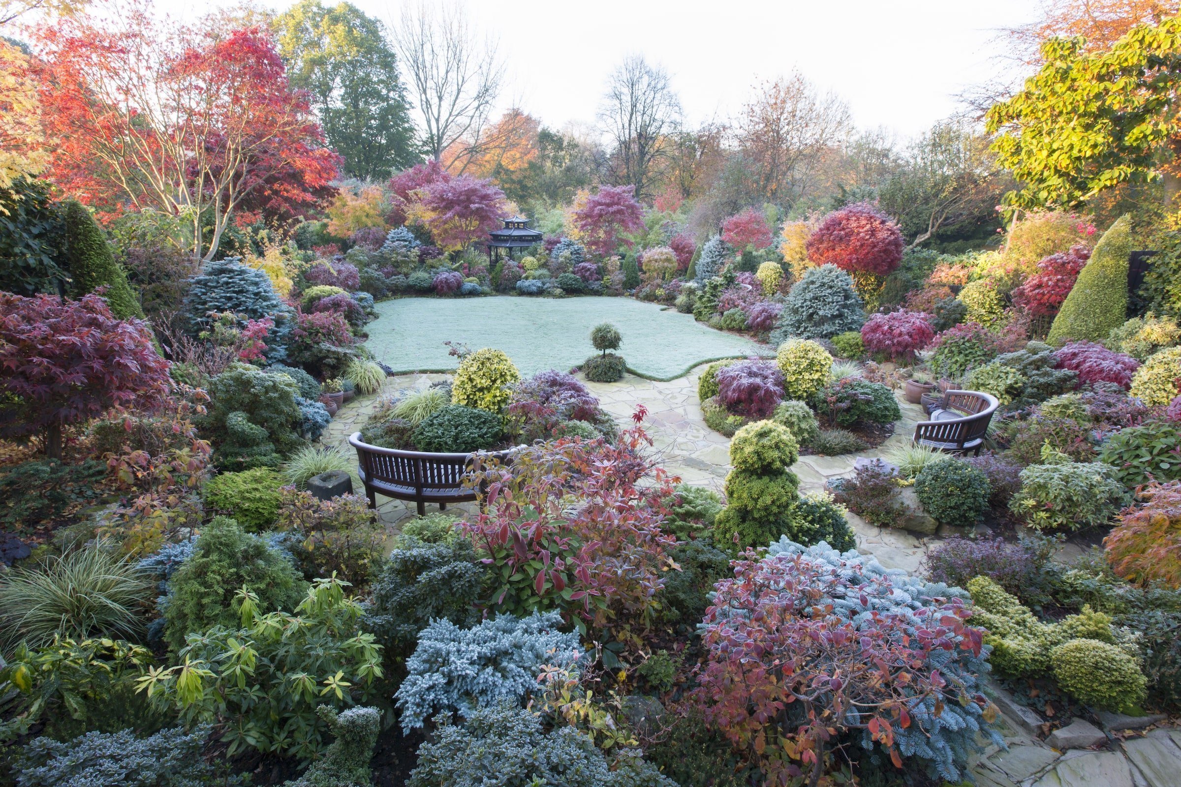 Oceňovaná zahrada hraje všemi odstíny podzimních barev