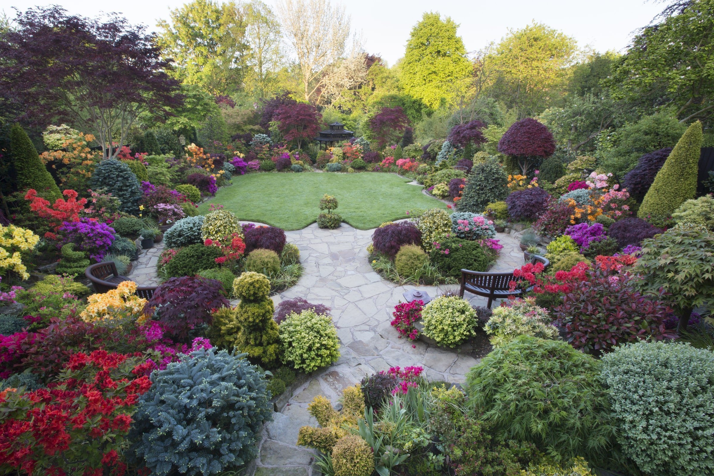 Oceňovaná zahrada hraje všemi odstíny podzimních barev