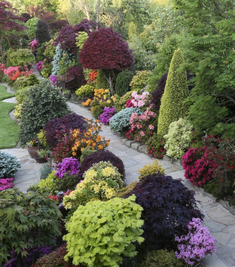 Oceňovaná zahrada hraje všemi odstíny podzimních barev