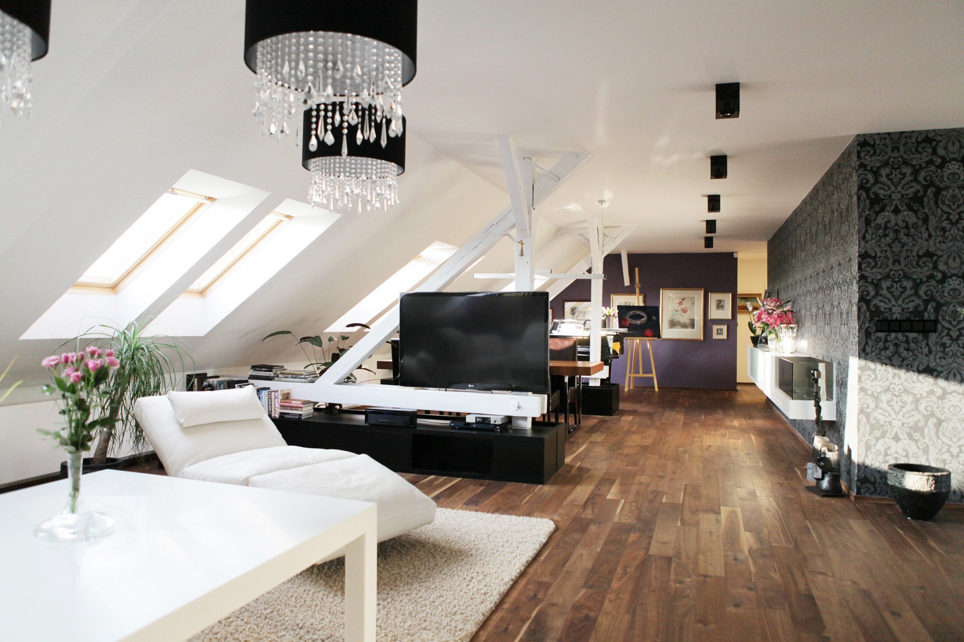 Interiér Lounských - obývací pokoj