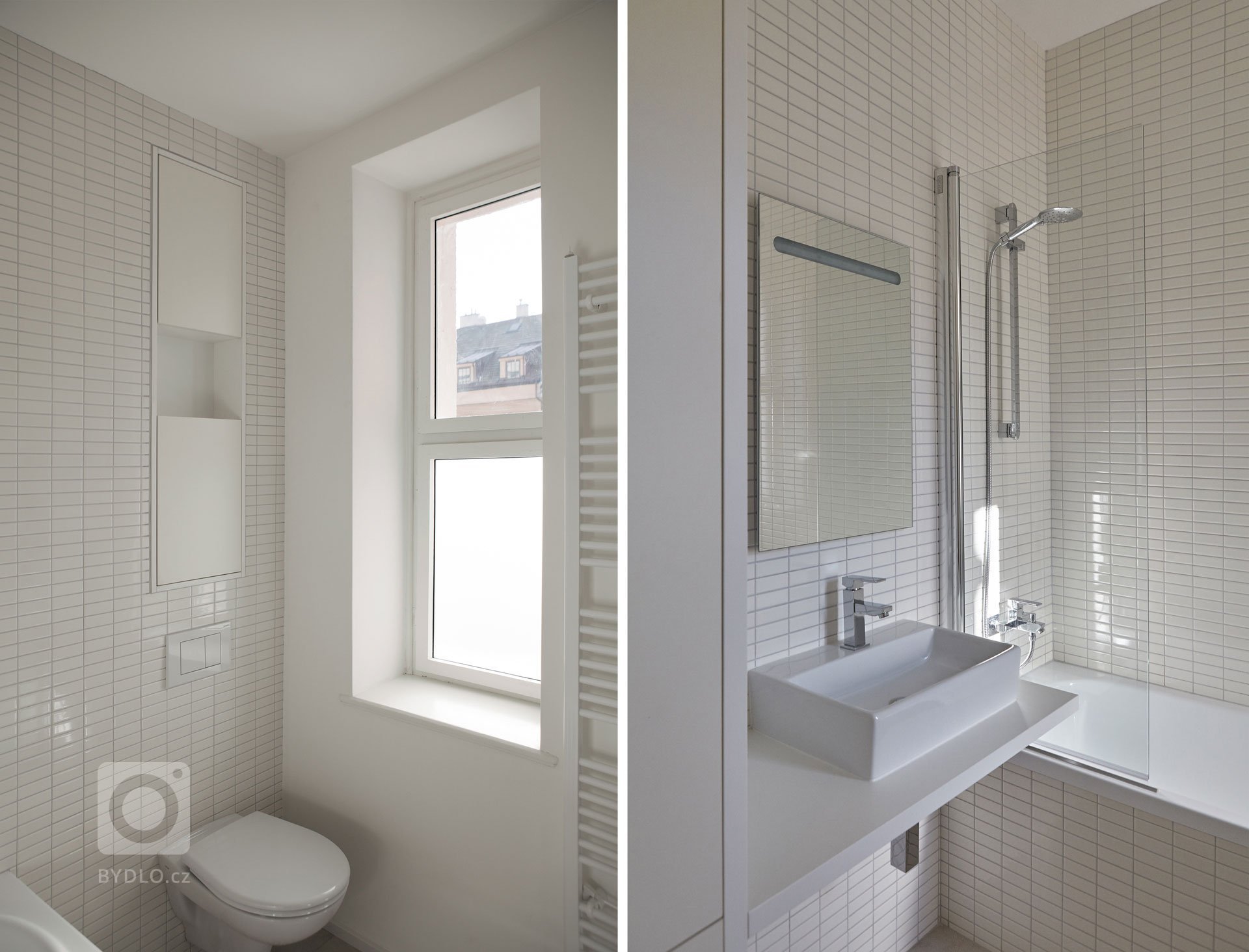 Interiér Vršovická - koupelna