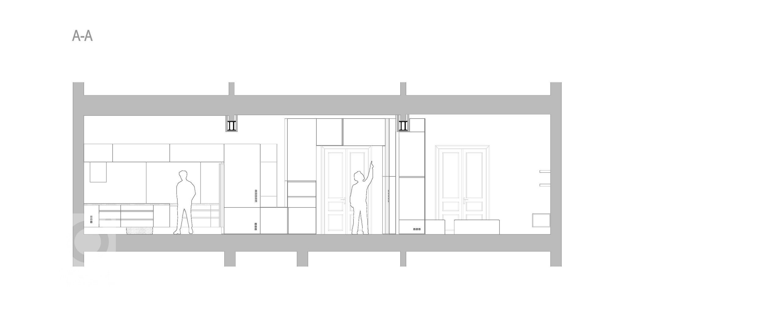 V době svého vzniku byl v prvním patře secesního činžovního domu jeden byt. V éře komunismu brutálně a necitlivě rozdělen na tři jednotky. Klient koupil tato…