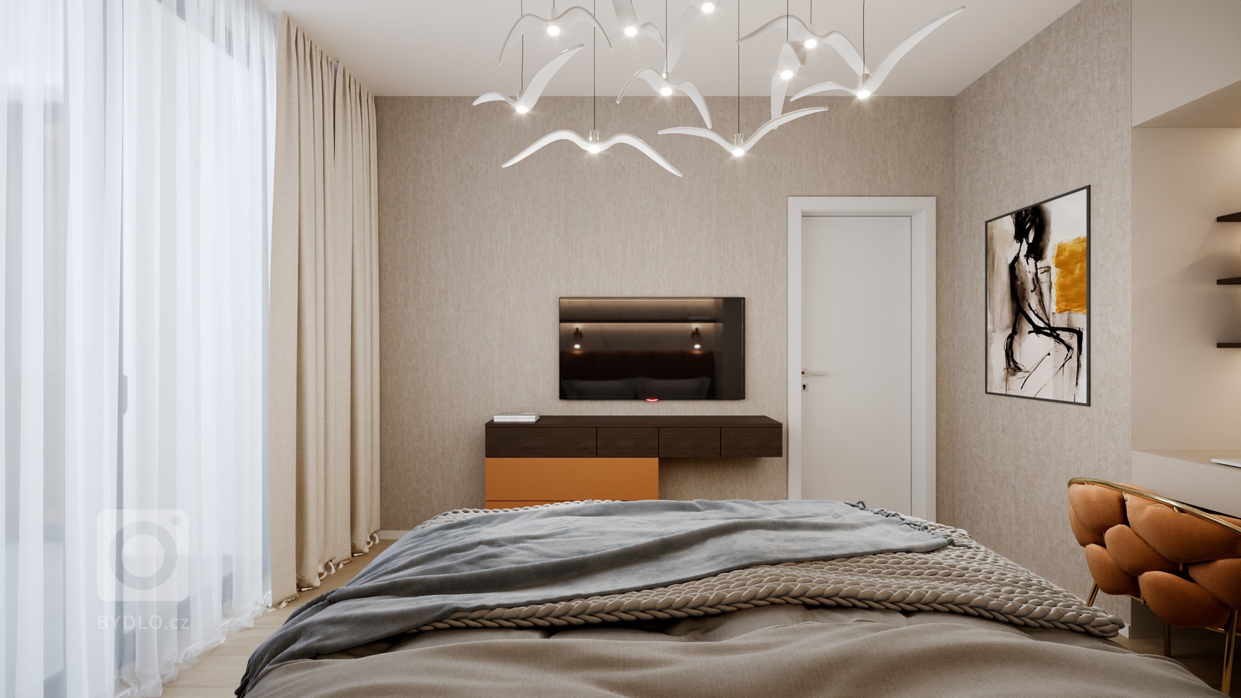 Predstavujeme vám luxusný interiérový design bytu ve Sky parku z interiérového štúdia&nbsp;PRUNUS.&nbsp;Terakotová farba v harmonickom interiéri navodí dobrú…