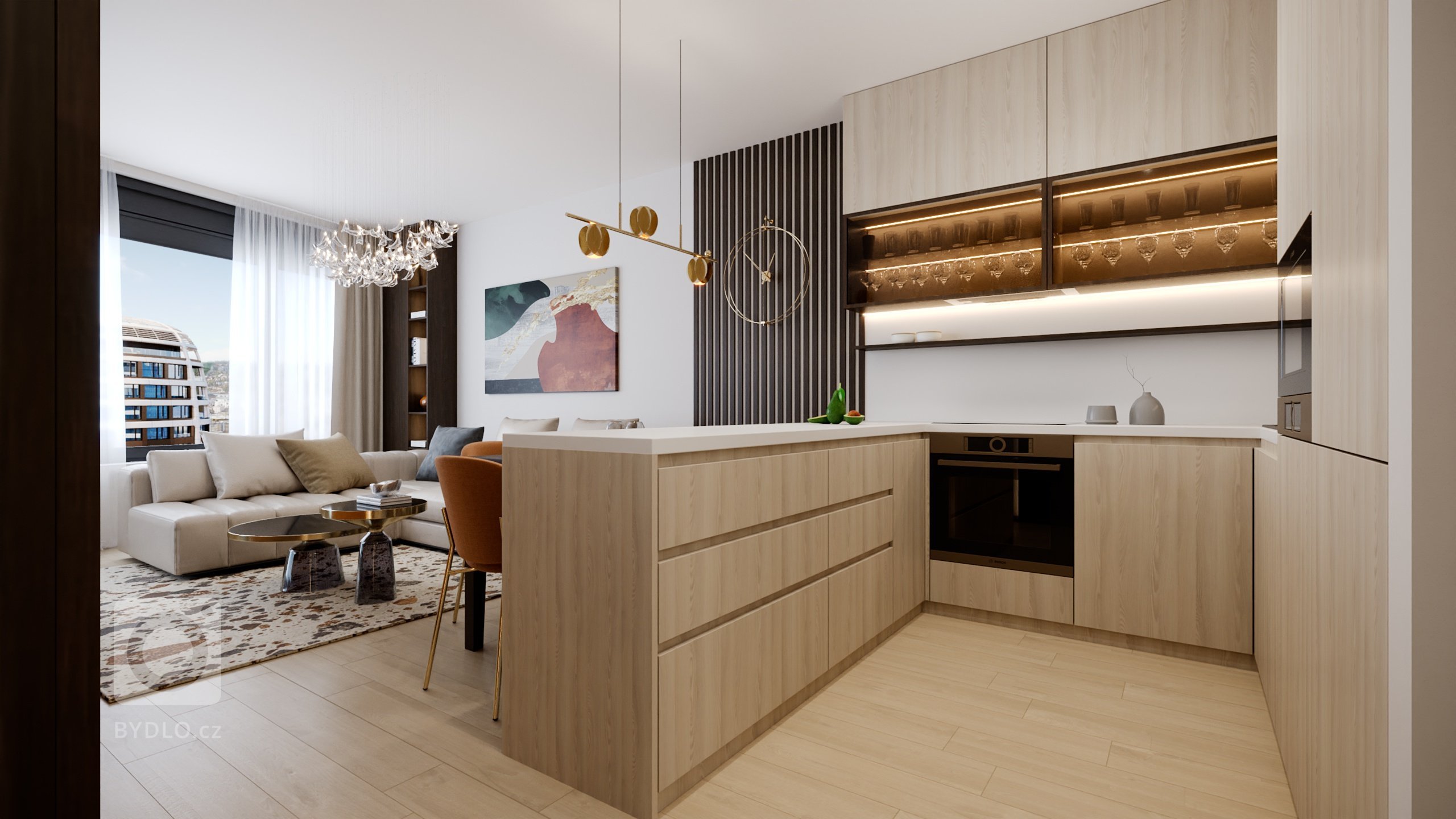 Predstavujeme vám luxusný interiérový design bytu ve Sky parku z interiérového štúdia&nbsp;PRUNUS.&nbsp;Terakotová farba v harmonickom interiéri navodí dobrú…