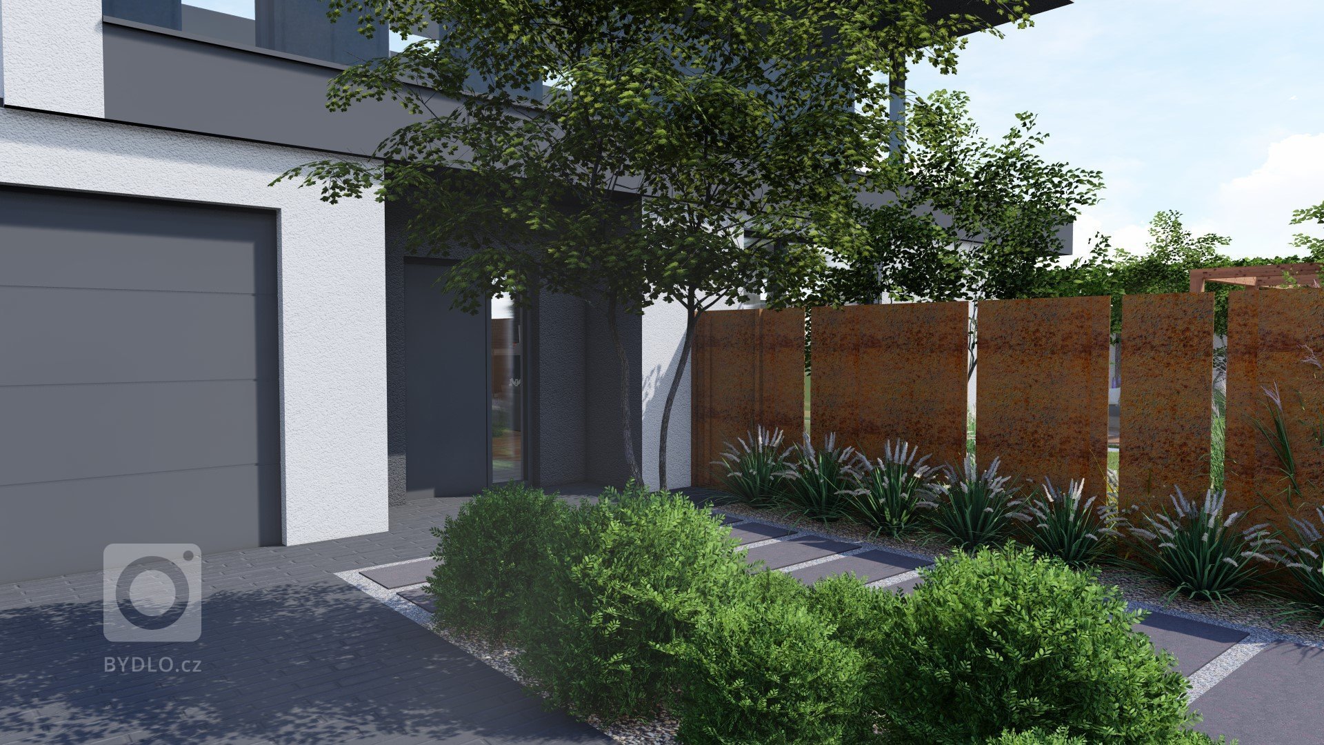 Zahrada má být prostorem pro relaxaci, zábavu a místem setkávání s přáteli nebo rodinou. Z tohoto důvodu byl celek rozdělen do několika zón, díky nimž má i tak…