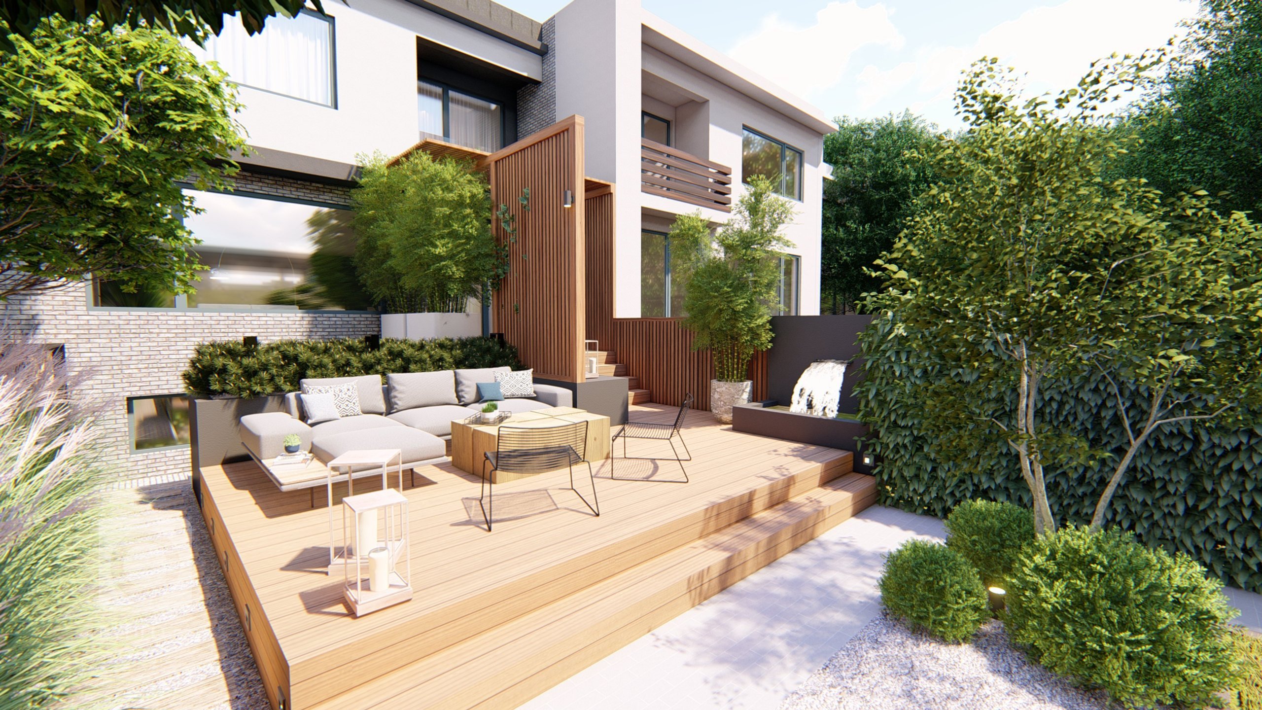 Malé zahrady paradoxně mohou být velmi prostorné&nbsp; :) Představujeme zahradní koncept na Praze 5
