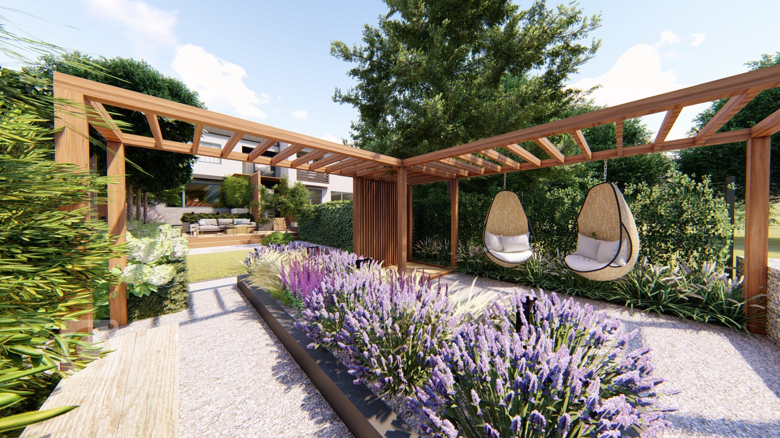 Malé zahrady paradoxně mohou být velmi prostorné&nbsp; :) Představujeme zahradní koncept na Praze 5
