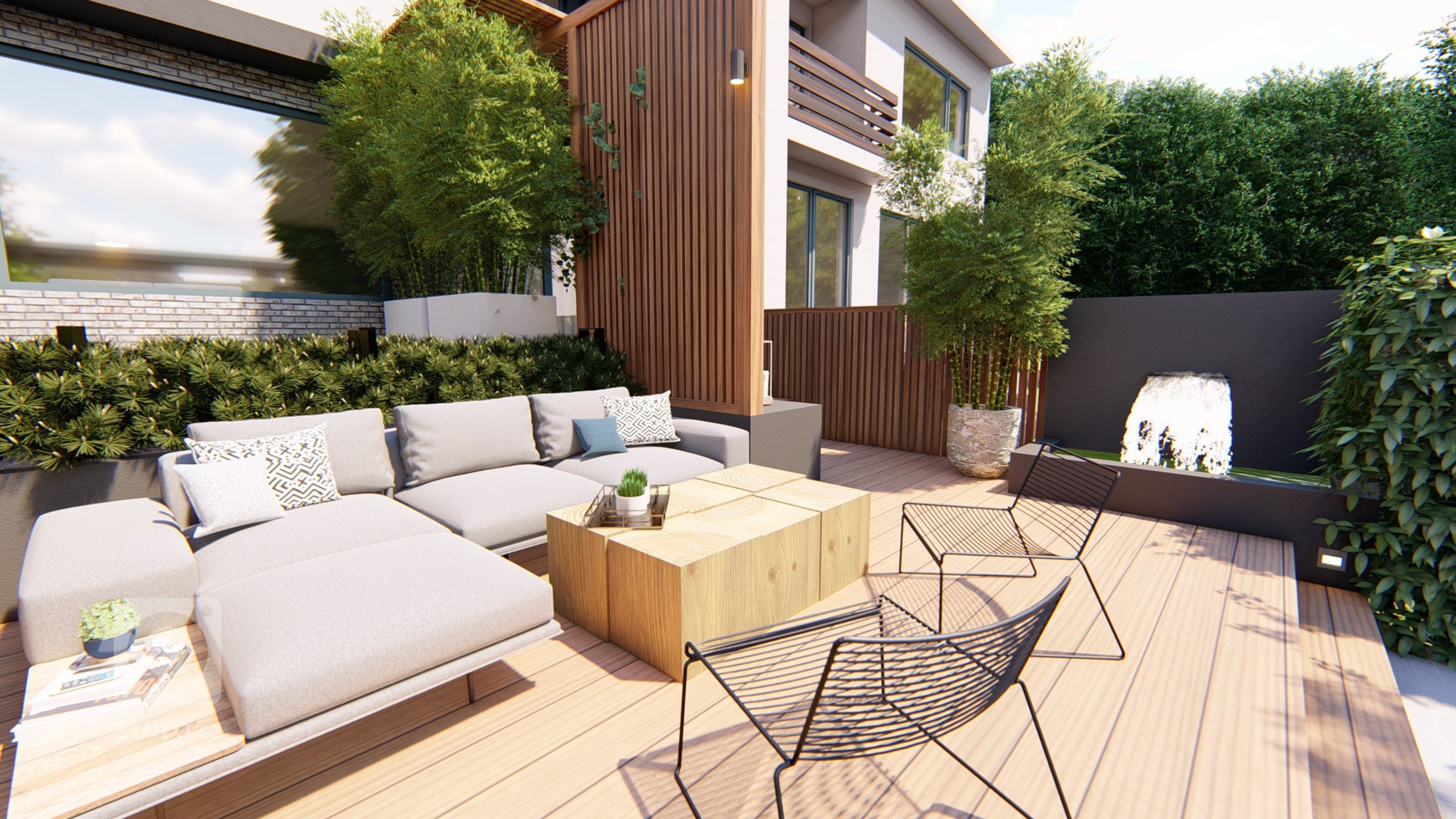 Malé zahrady paradoxně mohou být velmi prostorné&nbsp; :) Představujeme zahradní koncept na Praze 5
