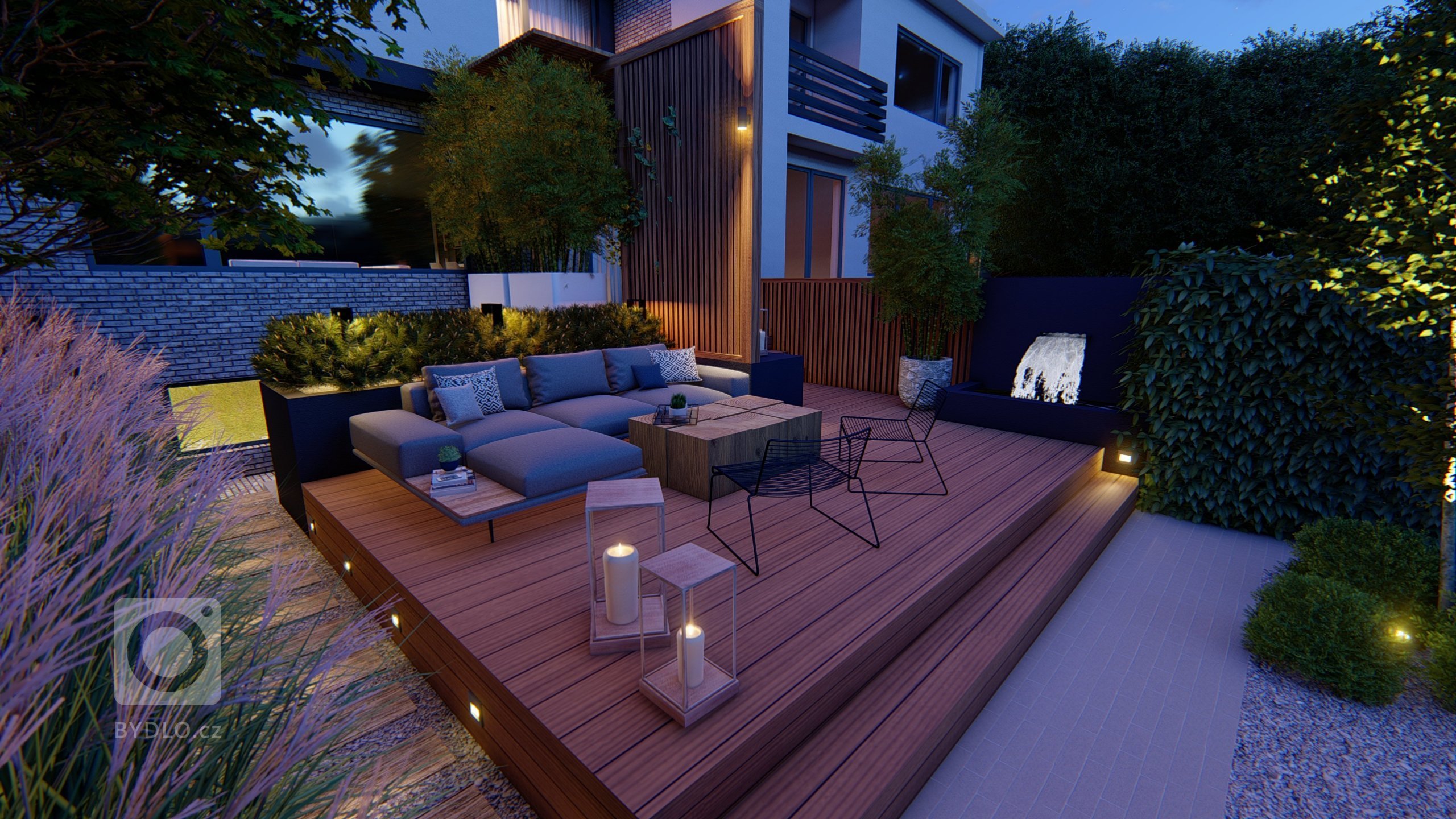 Malé zahrady paradoxně mohou být velmi prostorné&nbsp; :) Představujeme zahradní koncept na Praze 5
