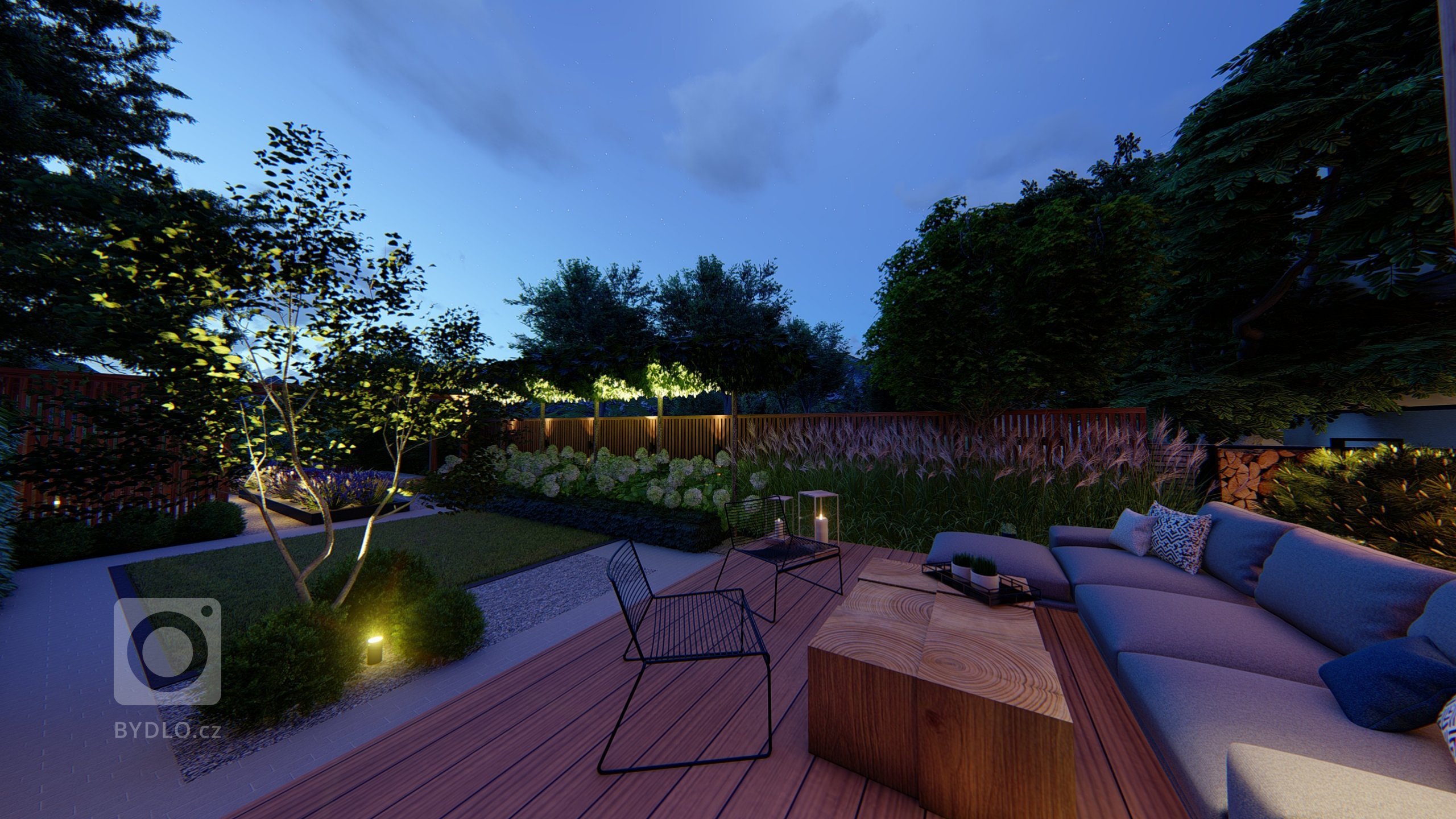 Malé zahrady paradoxně mohou být velmi prostorné&nbsp; :) Představujeme zahradní koncept na Praze 5
