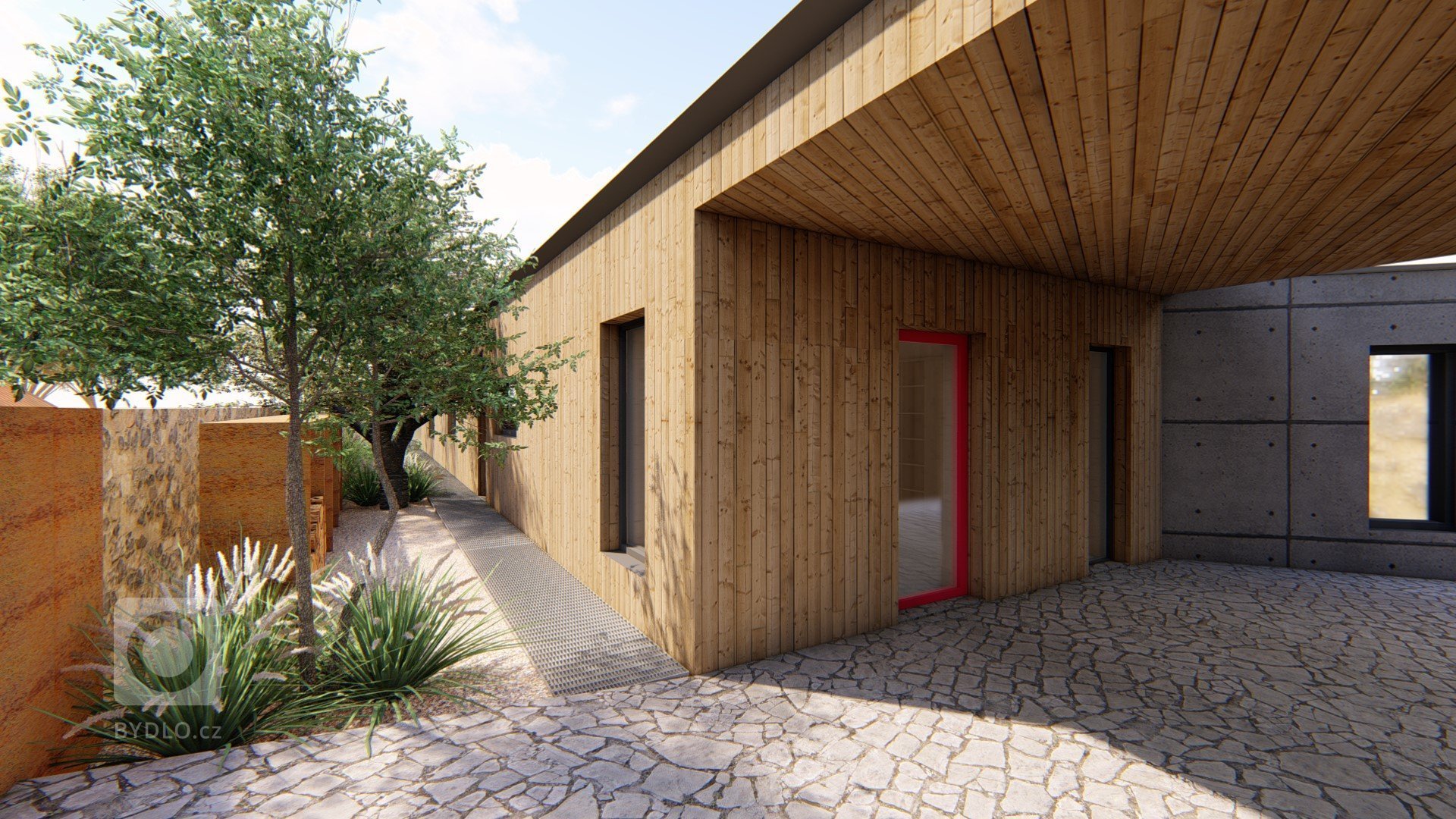 Pozemek, na kterém se nachází nová zahrada, se nachází v malém městečku, které se nachází přibližně 30 km od Prahy v blízkosti přírody. Samotný dům má velmi…