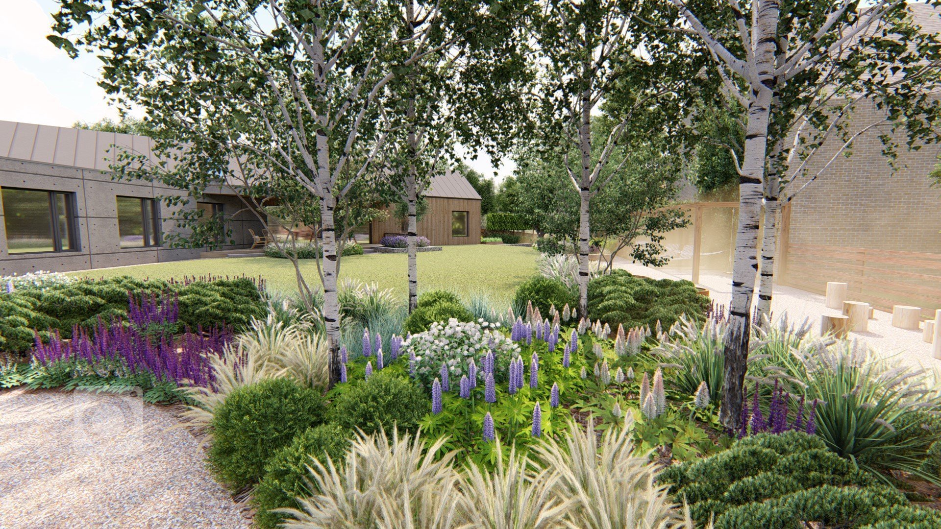 Pozemek, na kterém se nachází nová zahrada, se nachází v malém městečku, které se nachází přibližně 30 km od Prahy v blízkosti přírody. Samotný dům má velmi…