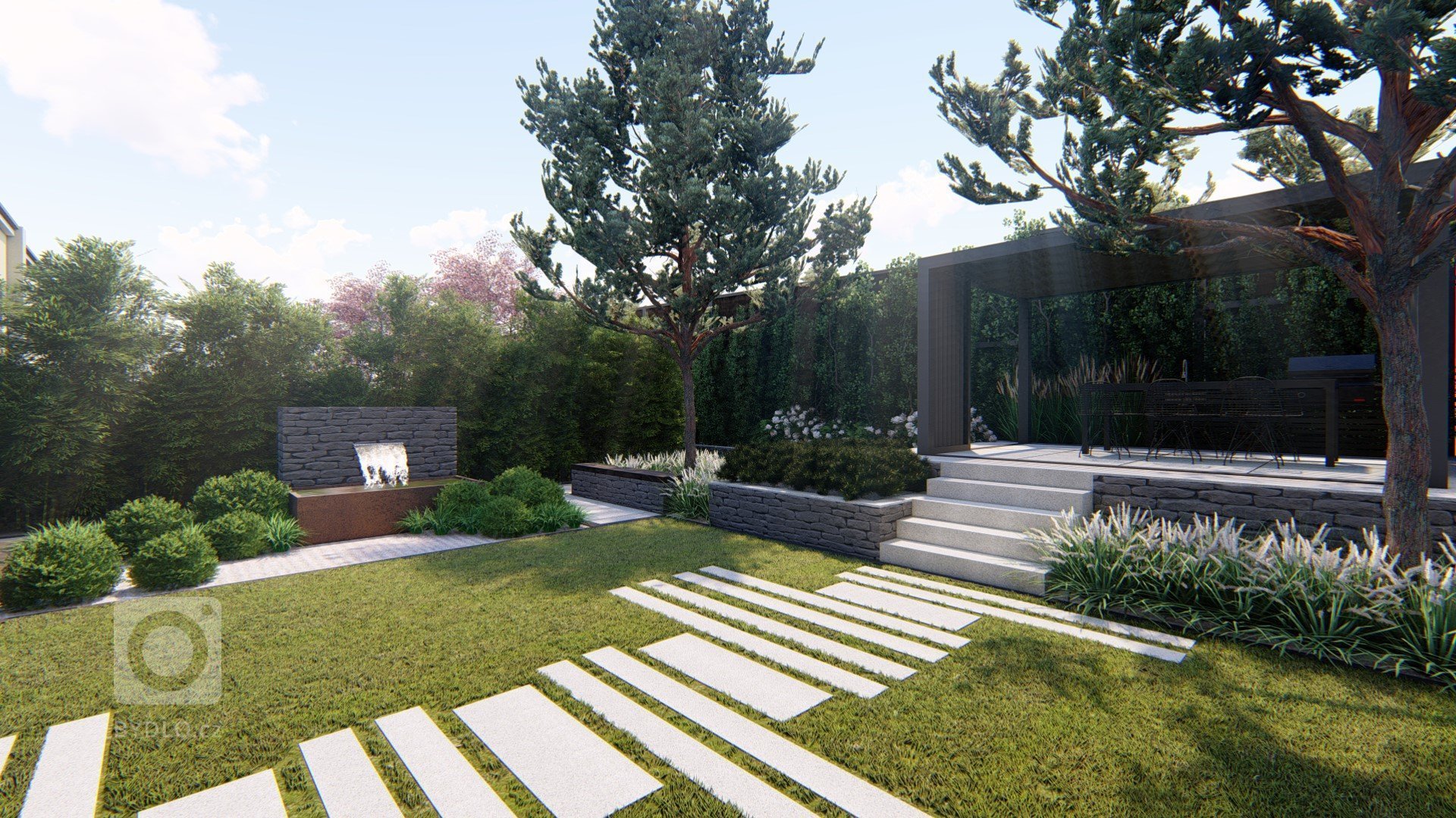 MODERNÍ ZAHRADA NA PRAZE 4