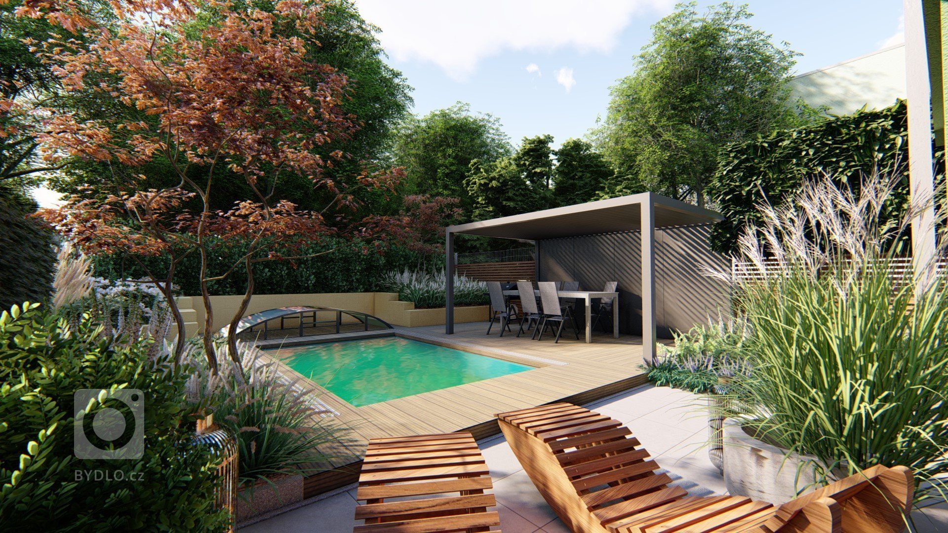 Zahrádky u řadových domů bývají příliš úzké a dlouhé. Důležité je pozemek prostorově rozčlenit a roztříštit plochy do menších částí, které tak představují…