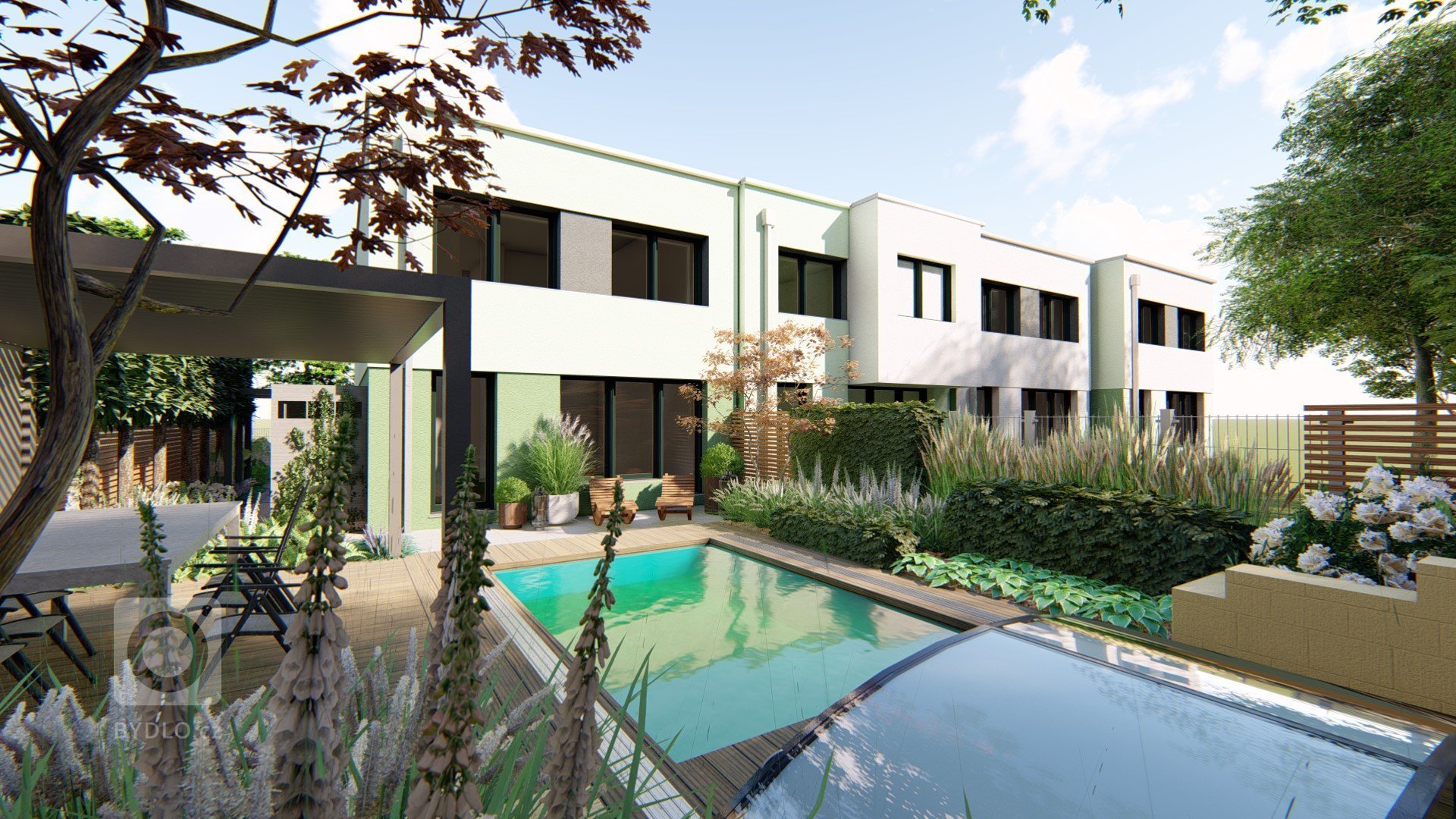 Zahrádky u řadových domů bývají příliš úzké a dlouhé. Důležité je pozemek prostorově rozčlenit a roztříštit plochy do menších částí, které tak představují…