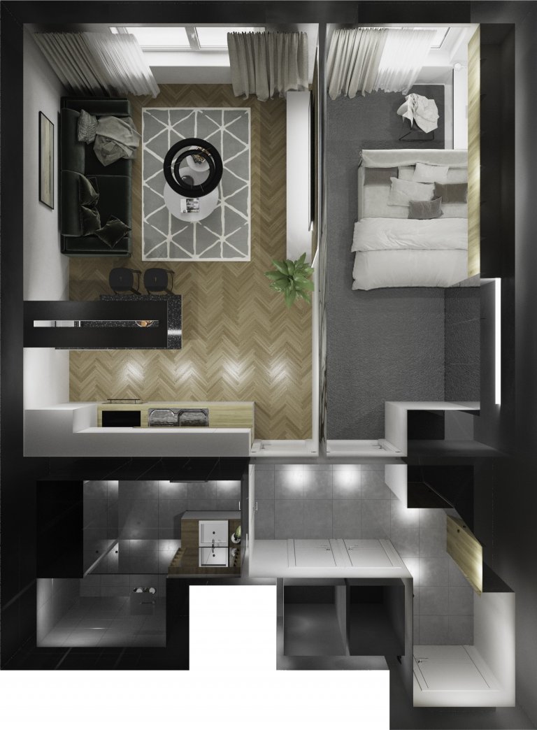 Vizualizace bytu 2kk , Nusle Praha.

Pro investora zpracovaný 3D render pro prodej bytu. Zadáním bylo ukázat budoucím majitelům nemovitosit, jak do malého…