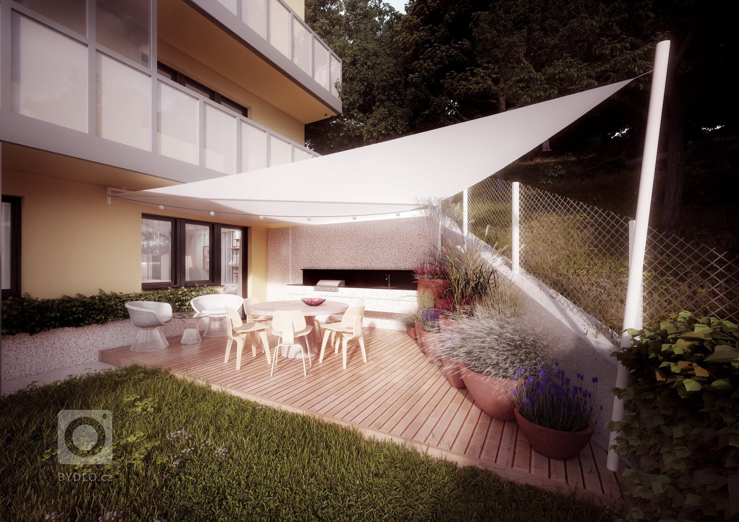 Drobnými stavebními úpravami se nám podařilo vytvořit přirozenou hierarchii místností v bytě. Výhled&nbsp;se otvírá od vstupních dveří přes halu do obývacího…