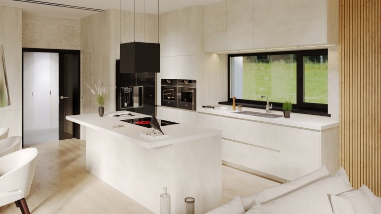 Byli jsme osloveni na spolupráci na novostavbě rodiného domu v Hlučíně. Jedná se o moderní vilu s velkou vstupní halou. Dále pak společný obývací pokoj spojený…