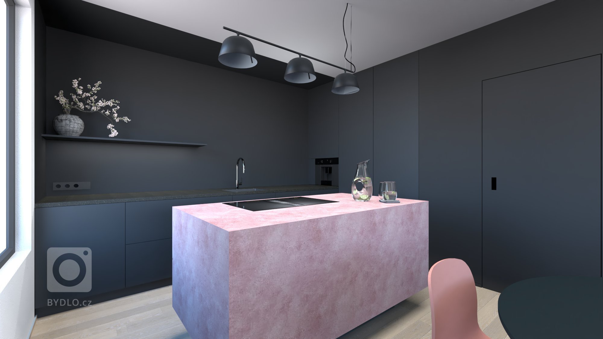 Living pro mladou rodinu

Koncept návrhu staví na 3 pilířích. Barevnost, černý design s blue navy nebo cherry blossom pink akcenty, je dominantou návrhu. Dále…