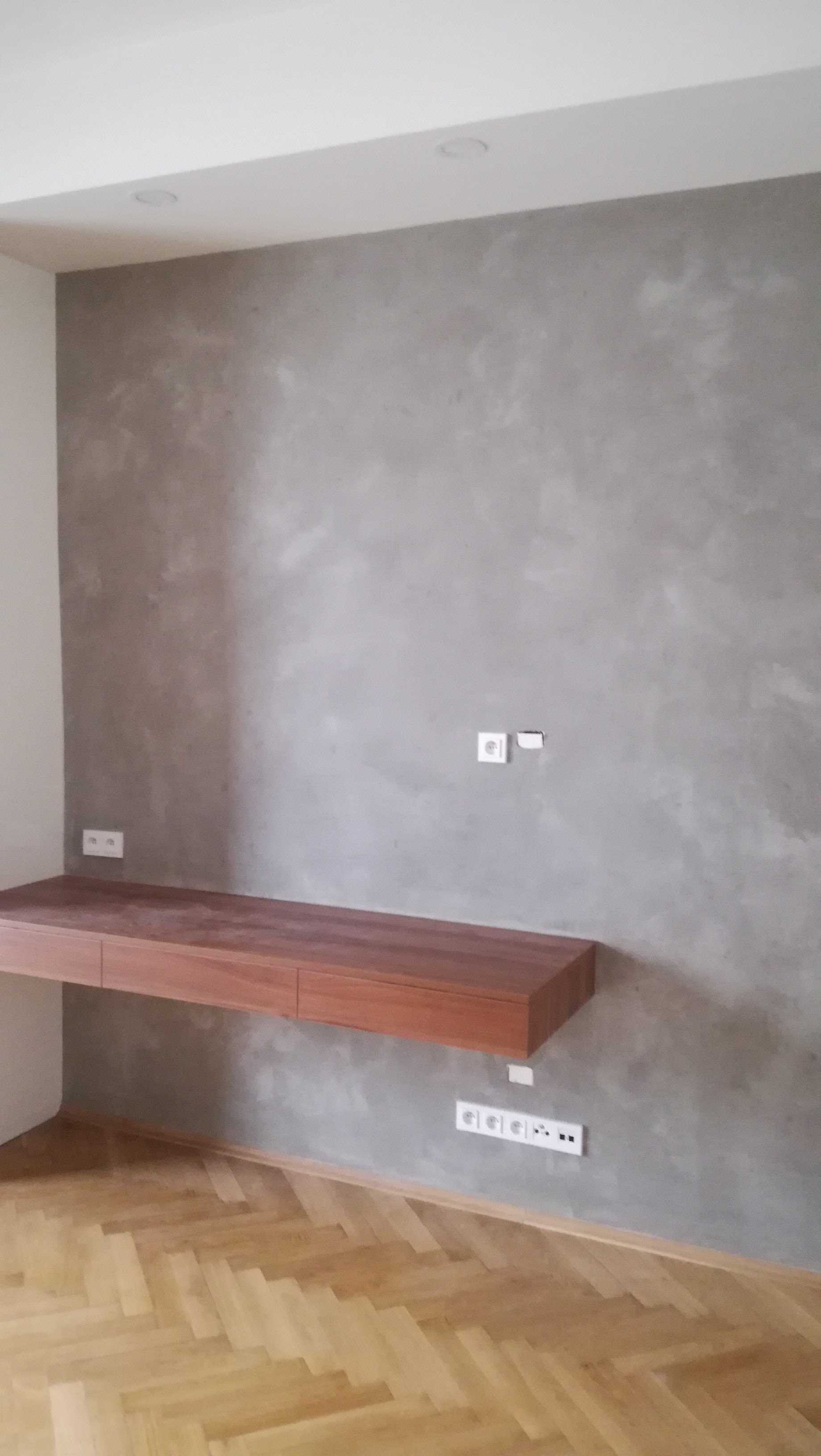 Klasická betonová stěrka