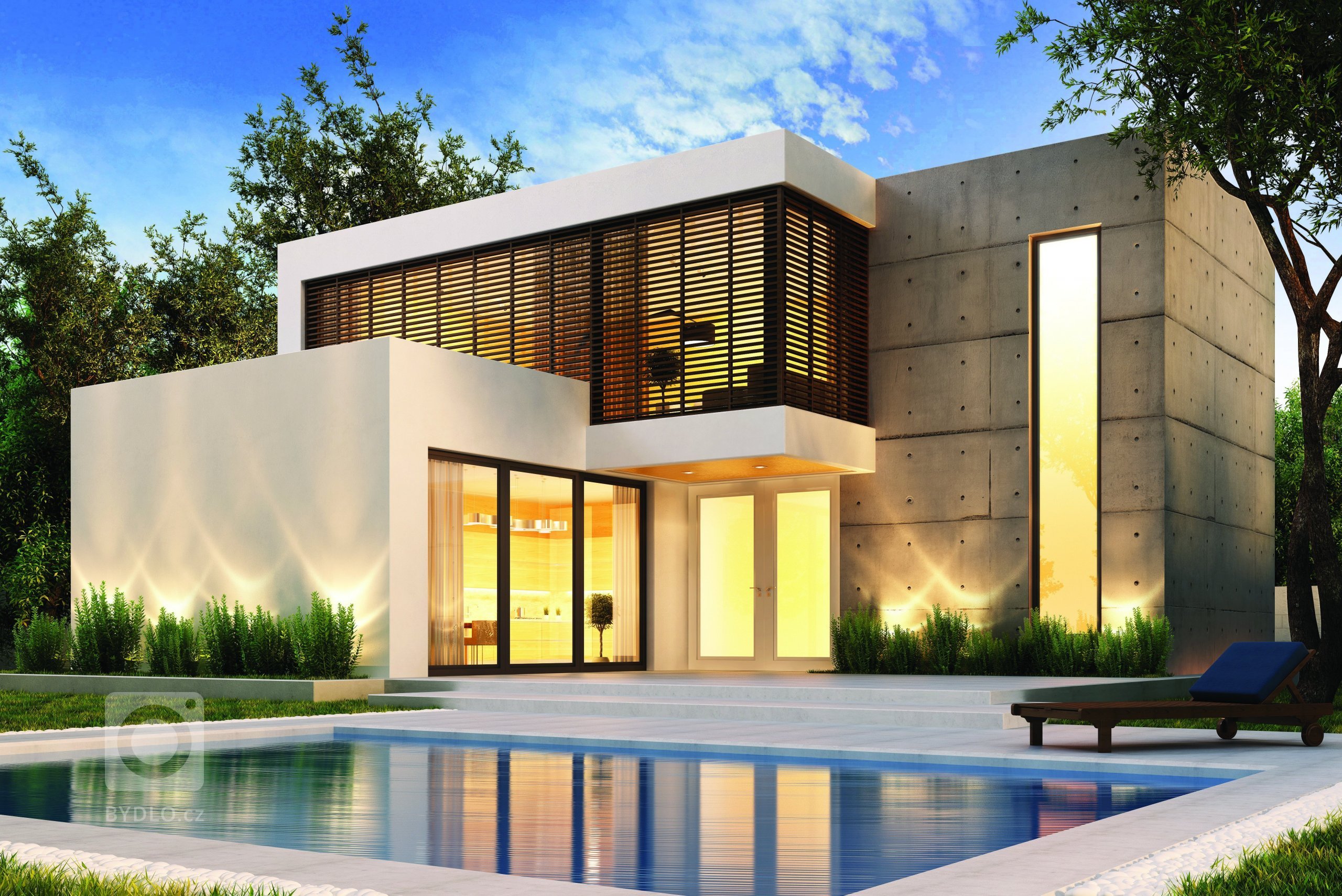 Rodinná vila v moderním stylu.