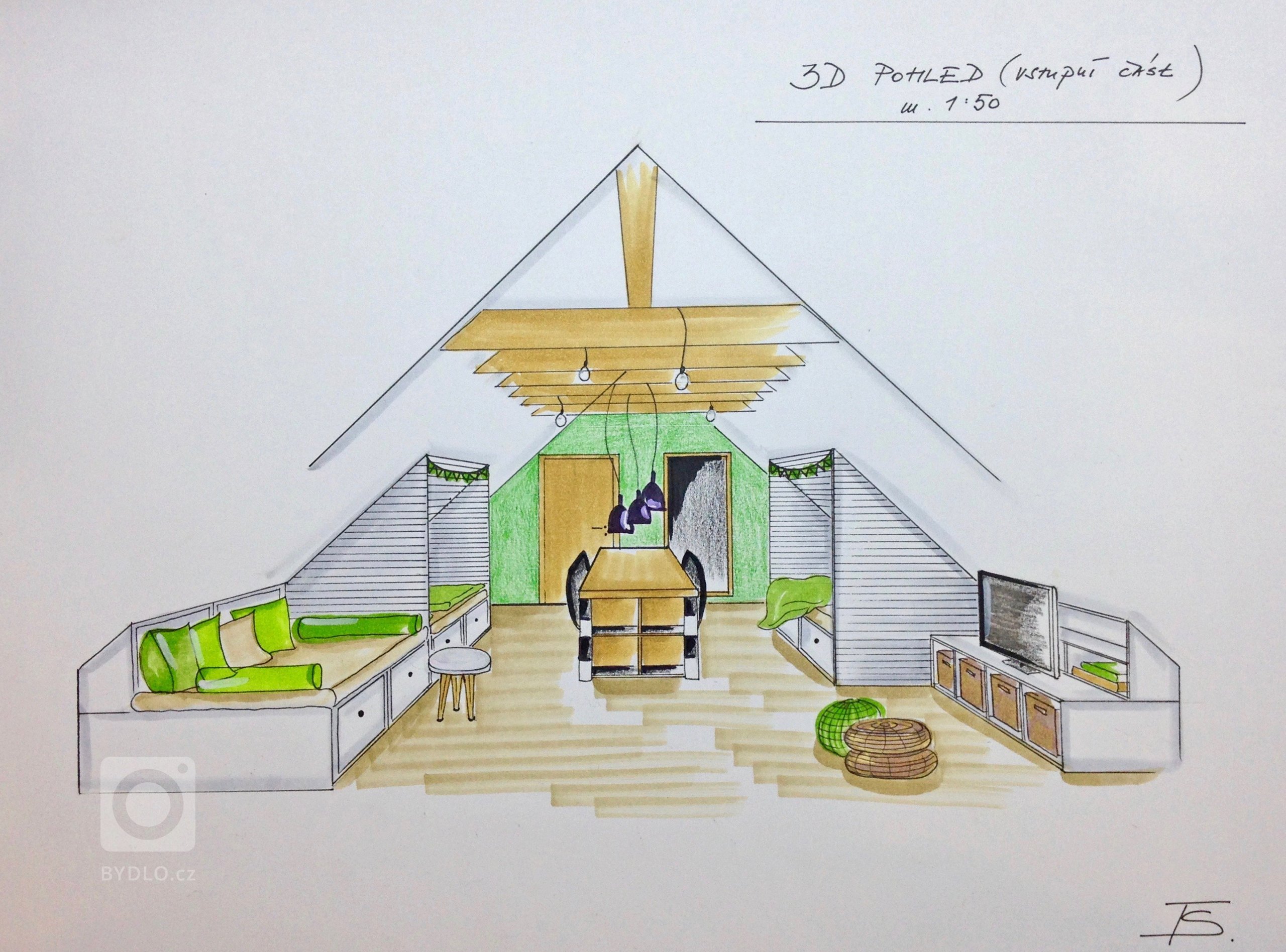 Cílem projektu bylo vytvořit dětský&nbsp;pokoj pro dva malé kluky milující hokej a fotbal. Toto zadání bylo základem konceptu a barevného schéma.

Bylo…