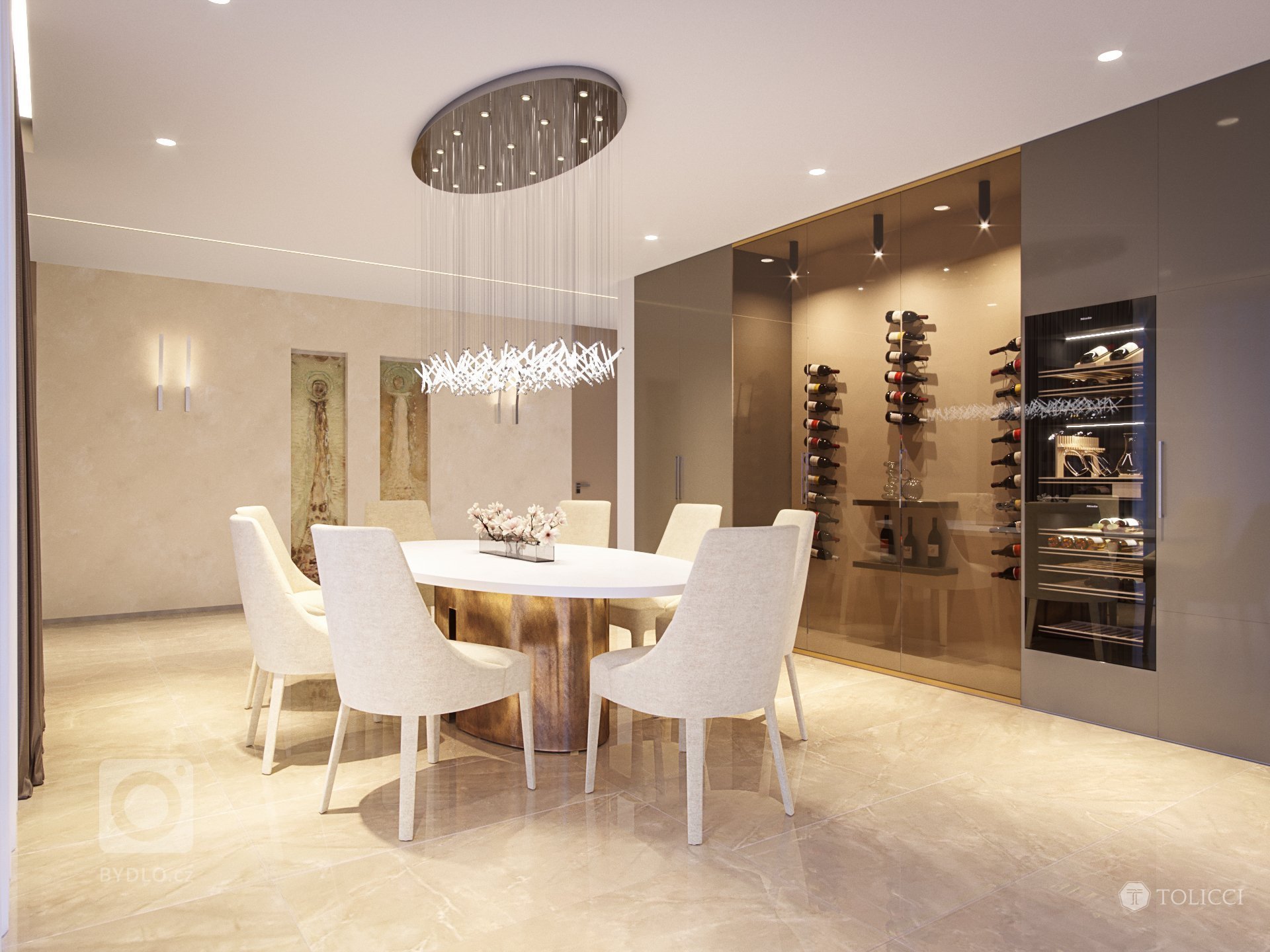 Návrh interiéru tejto rezidencie odráža splynutie krémových farebných tónov a prvkov lesku a exkluzivity arabského sveta. Ako akcenty v tomto návrhu sme na…