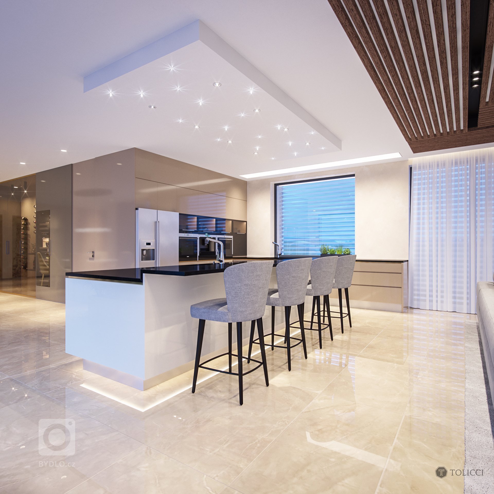 Návrh interiéru tejto rezidencie odráža splynutie krémových farebných tónov a prvkov lesku a exkluzivity arabského sveta. Ako akcenty v tomto návrhu sme na…