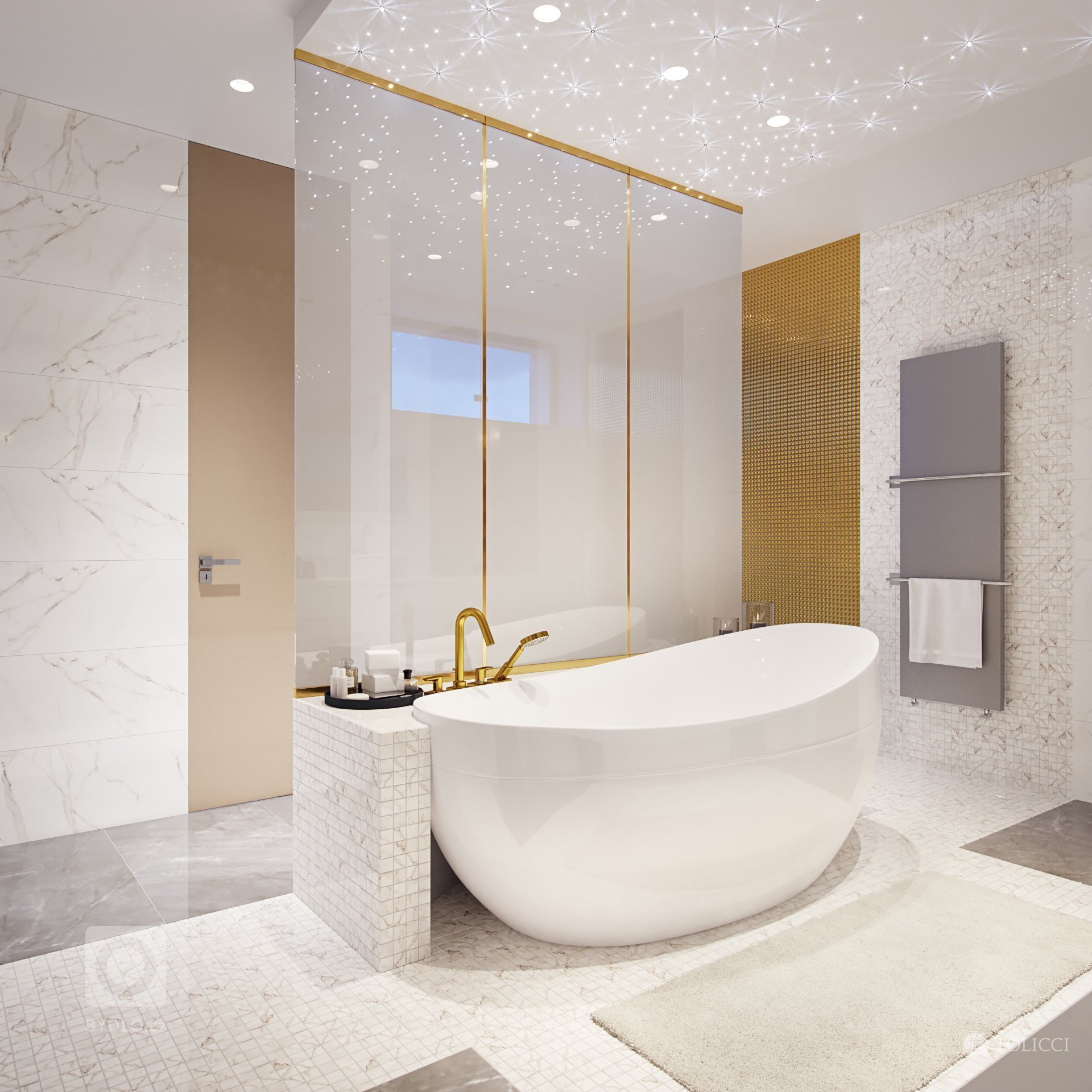 Návrh interiéru tejto rezidencie odráža splynutie krémových farebných tónov a prvkov lesku a exkluzivity arabského sveta. Ako akcenty v tomto návrhu sme na…