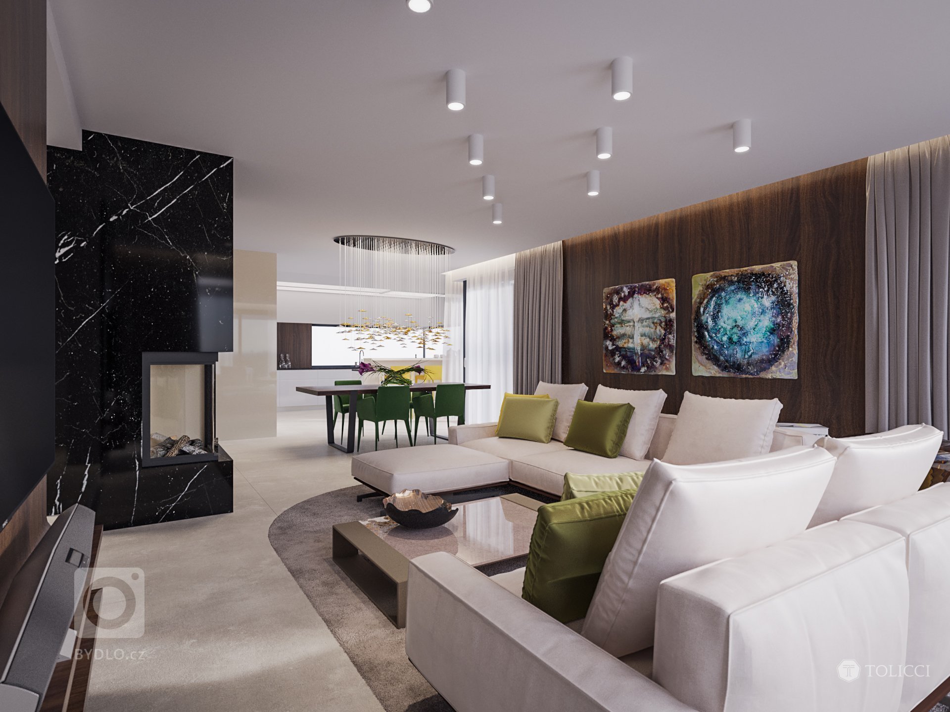 Návrh interiéru tejto rodinnej rezidencie je prioritne založený na základných princípoch identity tvorby interiérov TOLICCI. Základom sa stali zemité, teplé…