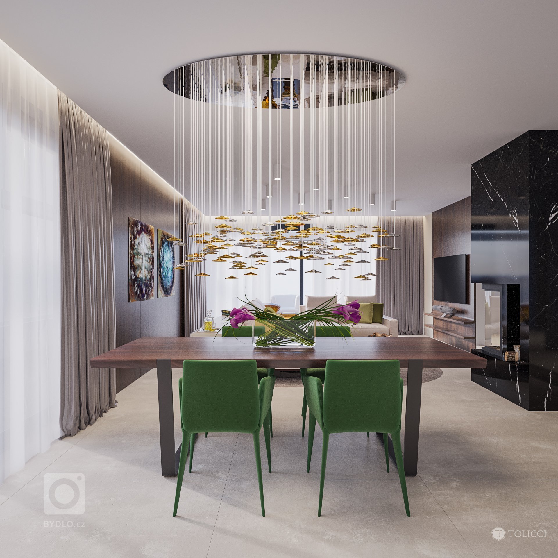 Návrh interiéru tejto rodinnej rezidencie je prioritne založený na základných princípoch identity tvorby interiérov TOLICCI. Základom sa stali zemité, teplé…