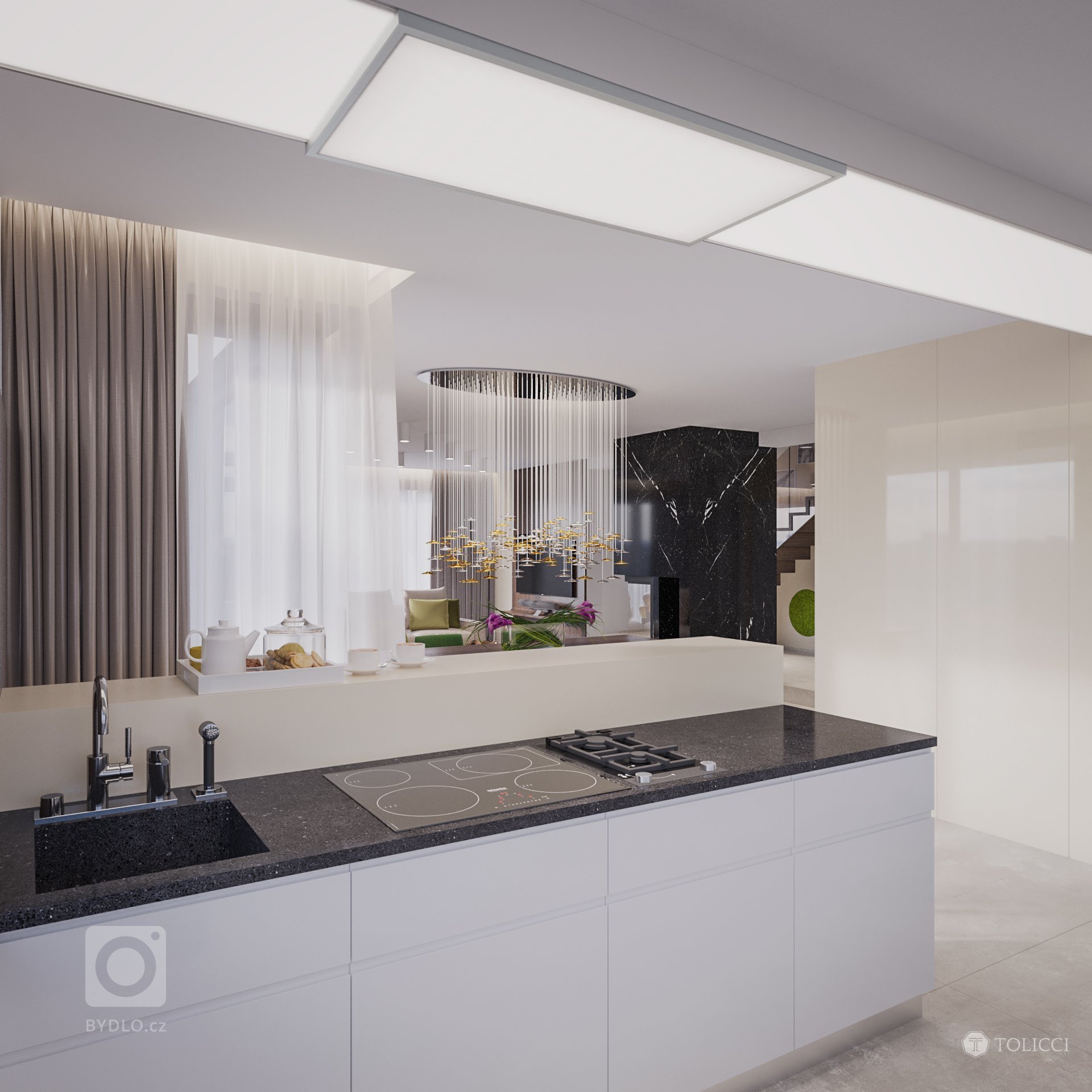 Návrh interiéru tejto rodinnej rezidencie je prioritne založený na základných princípoch identity tvorby interiérov TOLICCI. Základom sa stali zemité, teplé…