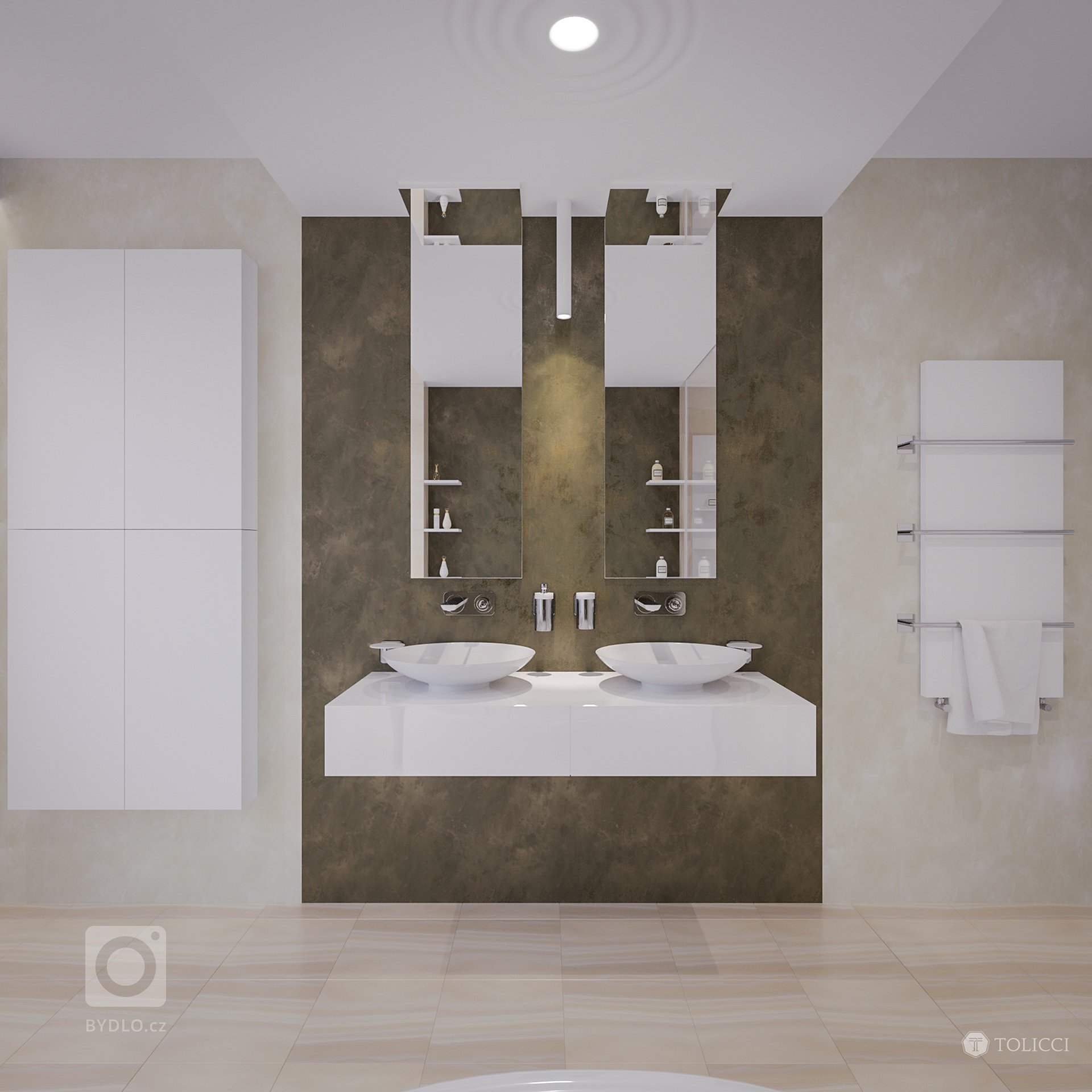 Návrh interiéru tejto rodinnej rezidencie je prioritne založený na základných princípoch identity tvorby interiérov TOLICCI. Základom sa stali zemité, teplé…