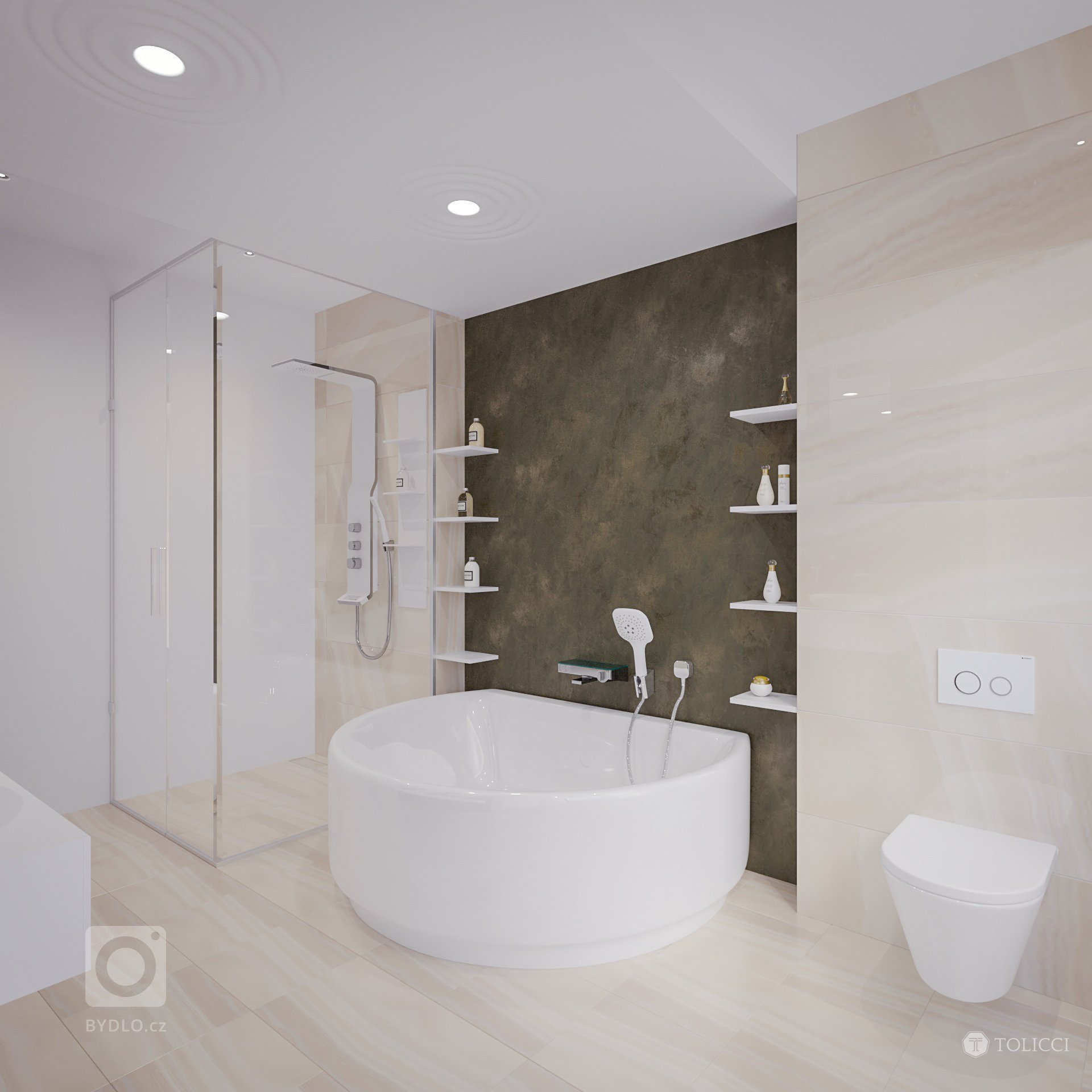 Návrh interiéru tejto rodinnej rezidencie je prioritne založený na základných princípoch identity tvorby interiérov TOLICCI. Základom sa stali zemité, teplé…