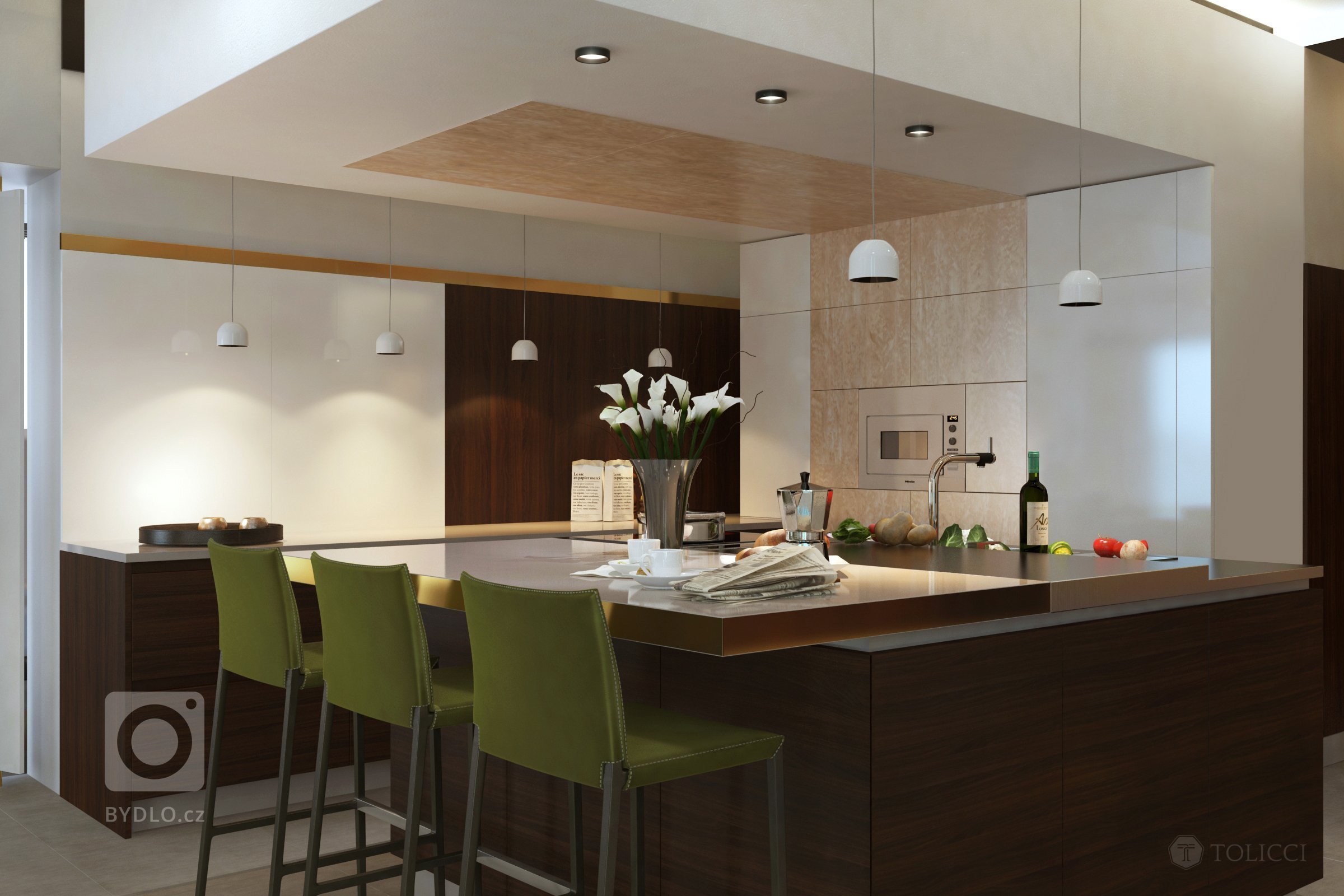 Návrh interiéru rodinnej rezidencie odráža spojenie dvoch dizajnérskych prístupov: východného arabského a stredoeurópskeho talianskeho. Na podklade zemitých…