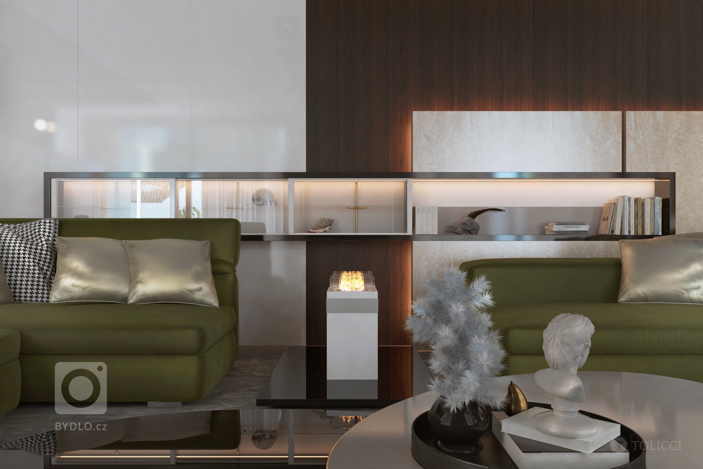 Návrh interiéru rodinnej rezidencie odráža spojenie dvoch dizajnérskych prístupov: východného arabského a stredoeurópskeho talianskeho. Na podklade zemitých…