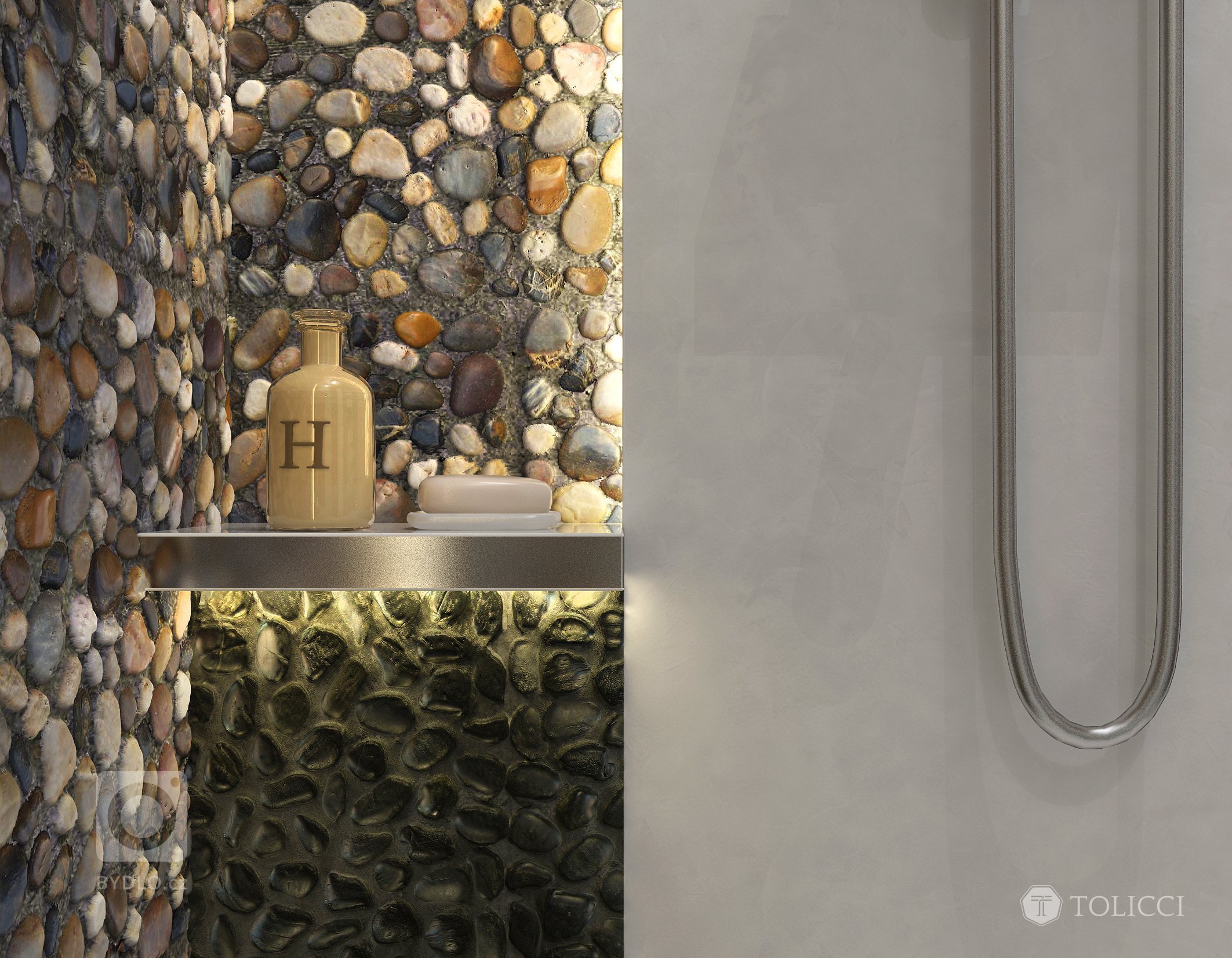 Návrh interiéru rodinnej rezidencie odráža spojenie dvoch dizajnérskych prístupov: východného arabského a stredoeurópskeho talianskeho. Na podklade zemitých…