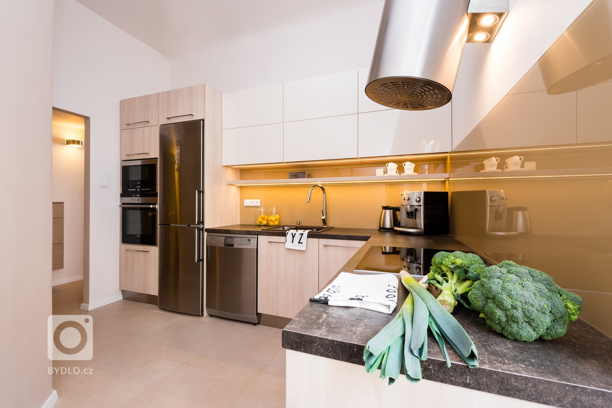 Návrh a realizace koupelny, kuchyně a zádveří v činžovním bytě na pražském Žižkově
