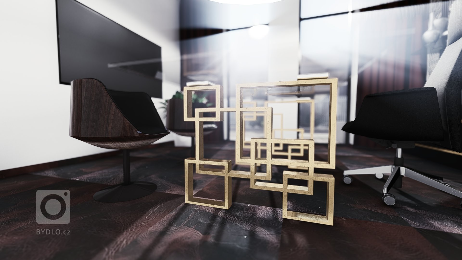 V návrhu interiéru pracovny bylo jediné omezení - tím byla podlaha a k té barevně ladící závěsy. Tedy jsme k utlumení barev vycházeli již z neutrálních odstínů…