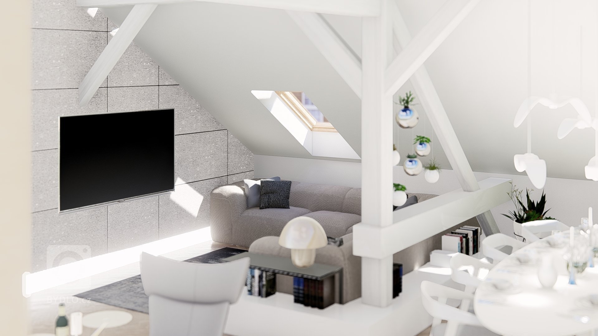 Vytvořit elegantní prostor v podkroví městského domu, kde jsou typické trámy a atypické místnosti se skosenými stropy, byl opak stylu, který je klienty…