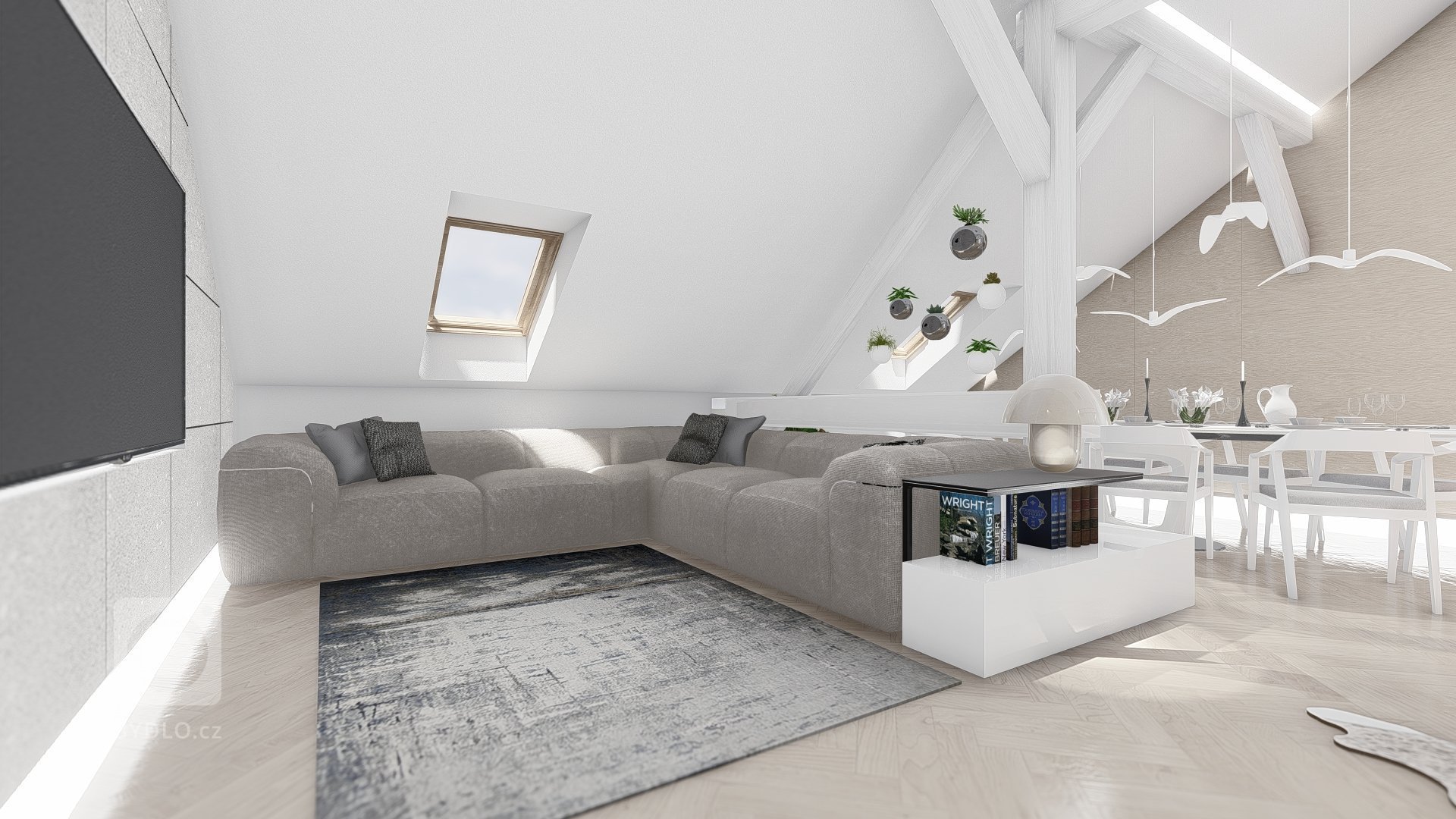 Vytvořit elegantní prostor v podkroví městského domu, kde jsou typické trámy a atypické místnosti se skosenými stropy, byl opak stylu, který je klienty…