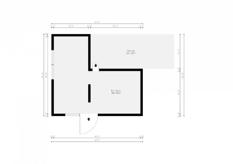 Vizualizace potencionálního budoucího stavu kuchyně, jídelny a&nbsp;obývacího pokoje po rekonstrukci. Důraz na prosvětlení a větší modernizaci oproti původnímu…