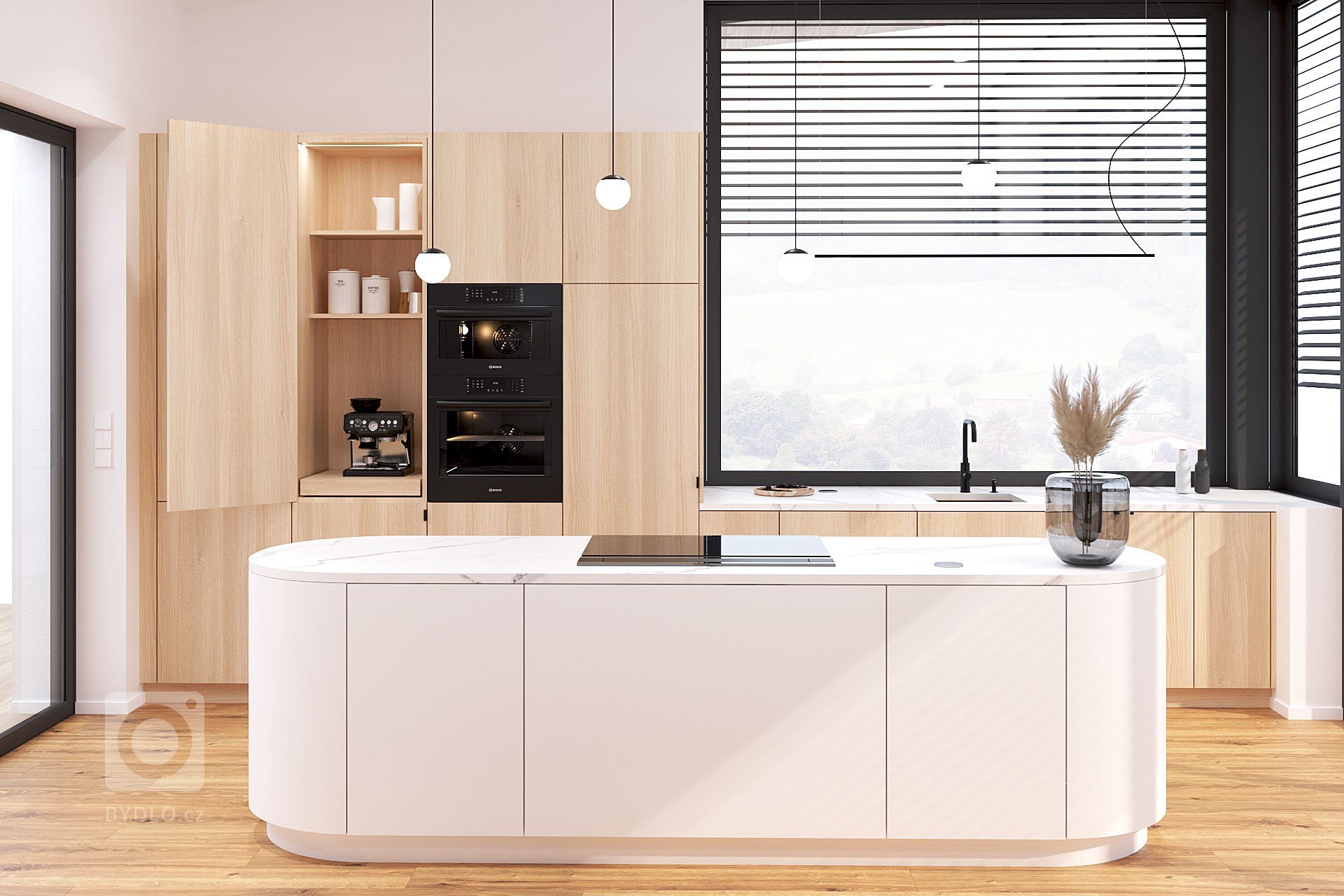 Návrh tohoto interiéru hlavního obytného prostoru v&nbsp;rodinném domě ve Spešově byl opravdovou výzvou. Uchopit prostor atypického tvaru, kde světlá výška…