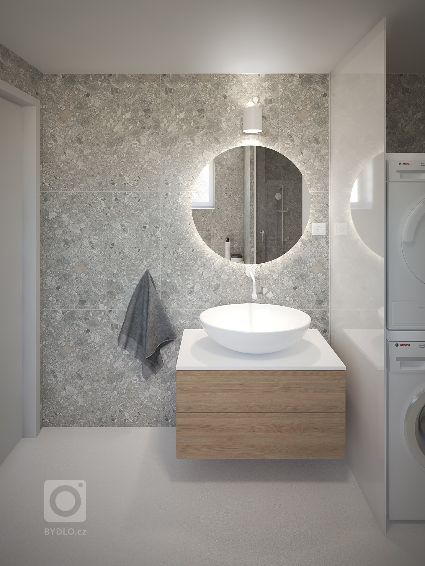 
Hlavní dispoziční úpravou v bytě pro čtyřčlennou rodinu bylo zrušení příček v přední části bytu. Z dlouhé chodby a dvou malých pokojů tak vznikl jeden velký…